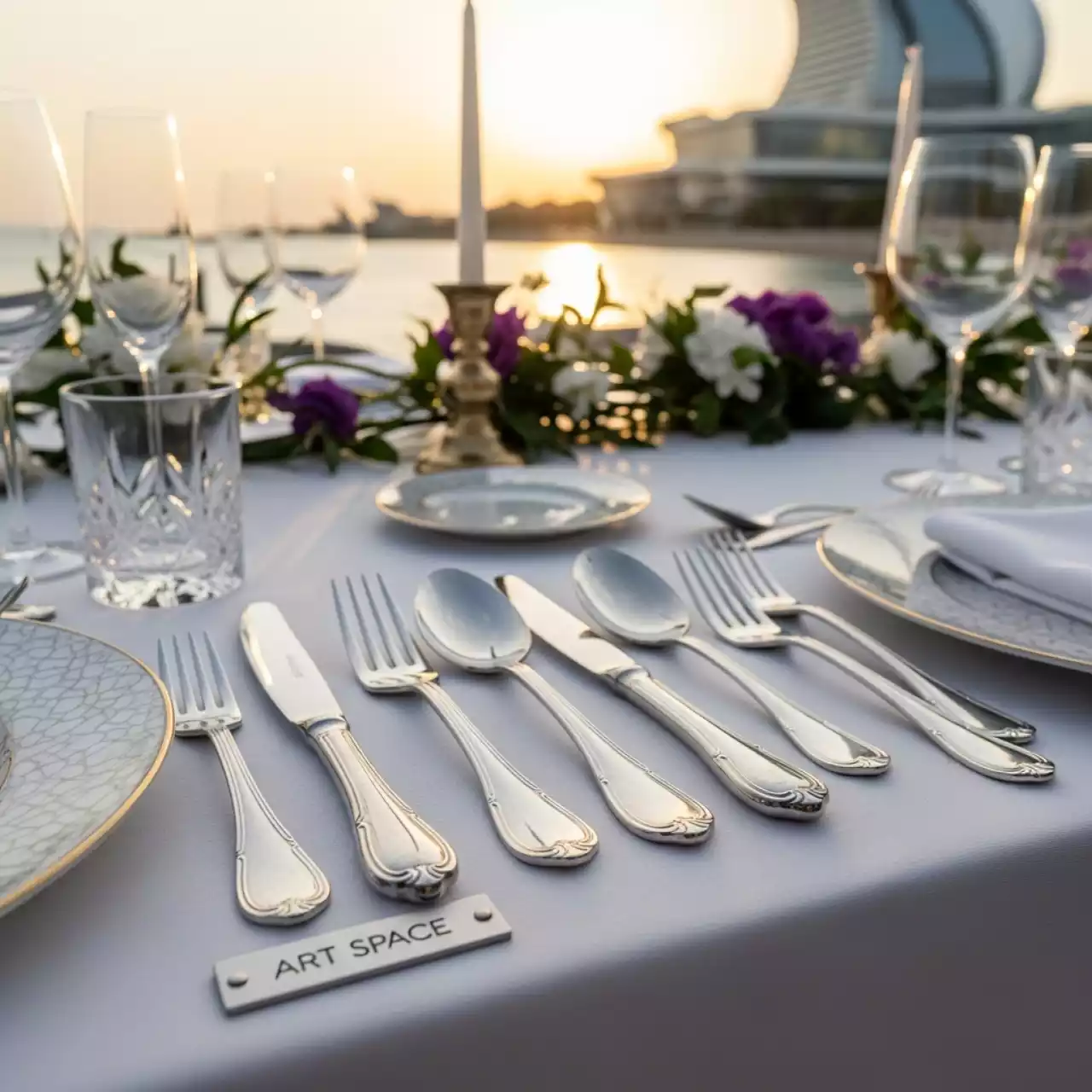 Аренда Столовые приборы Mona Lisa на 6 персон на пляже «Мандарин» — ART SPACE