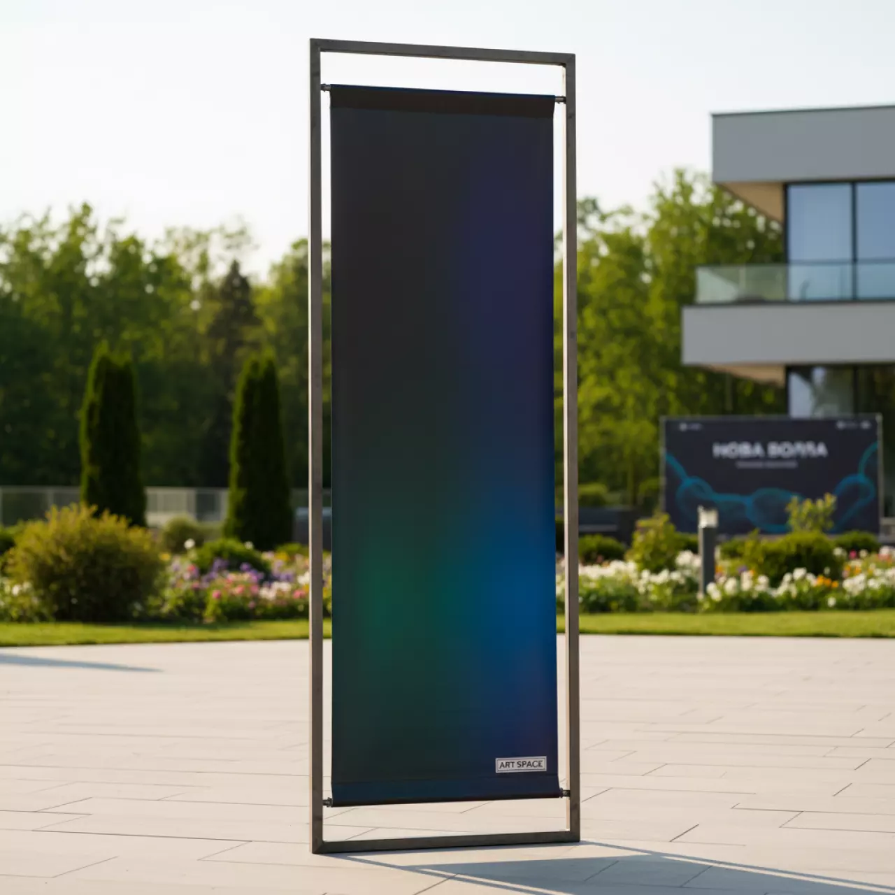 Аренда Стойка парус 2,2х0,9 м в санатории «Октябрьский» — ART SPACE