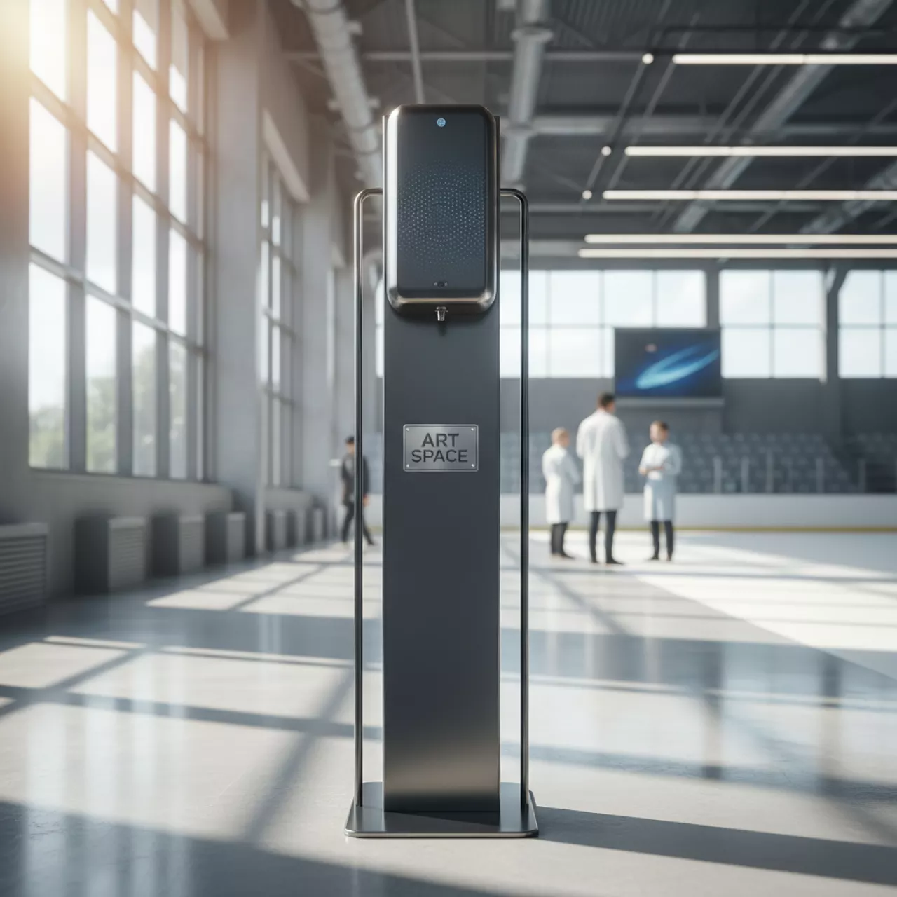 Аренда Стойка с антисептиком в ледовой арене «Шайба» — ART SPACE