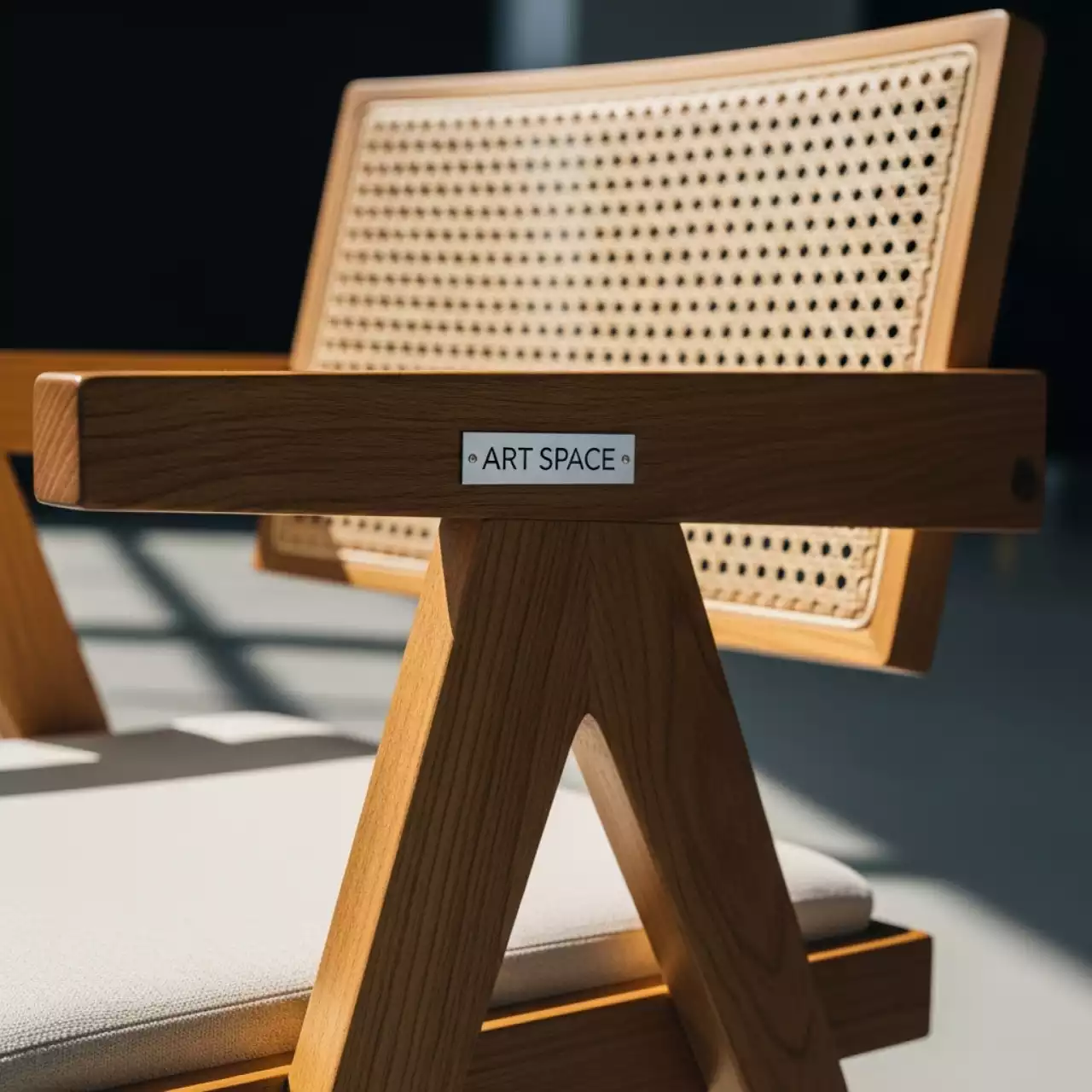 Аренда Стул деревянный Rattan wood