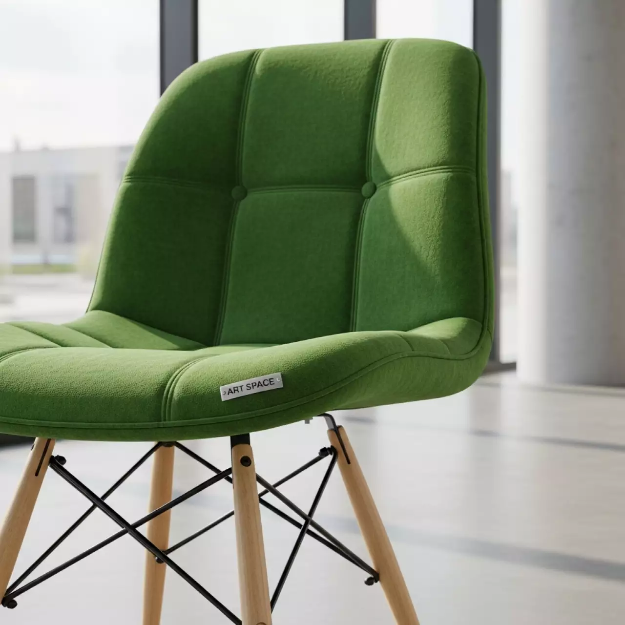 Аренда Стул Eames Soft зеленый