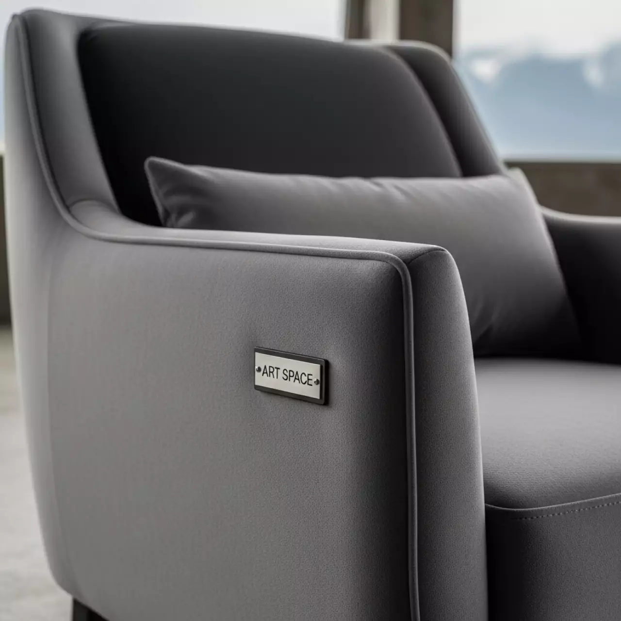 Аренда Стул Rufi велюр светло серый с темно серой спинкой на курорте «Газпром» (Альпика) — ART SPACE