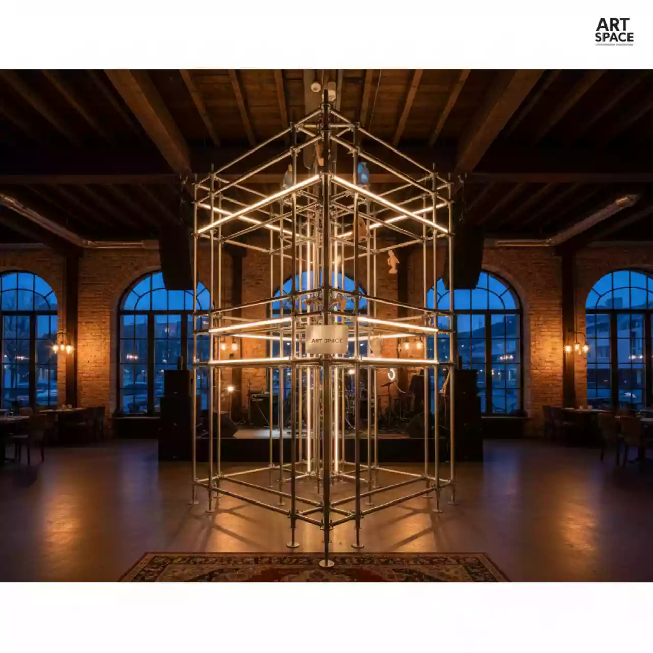 Аренда Стыковочные элементы Layher в ресторане «Плакучая Ива» — ART SPACE