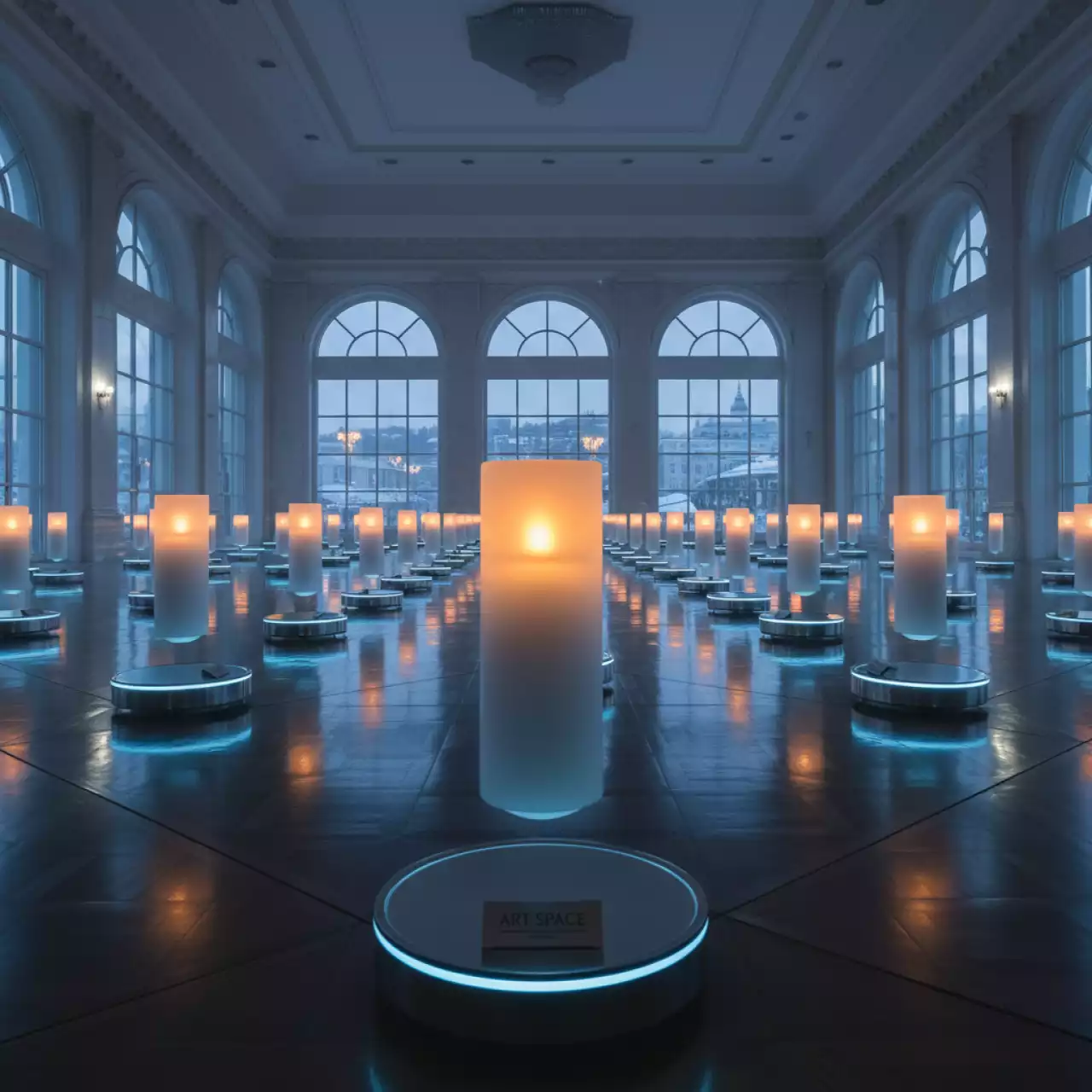 Аренда Свечи левитирующие в конгресс-холле отеля Жемчужина — ART SPACE