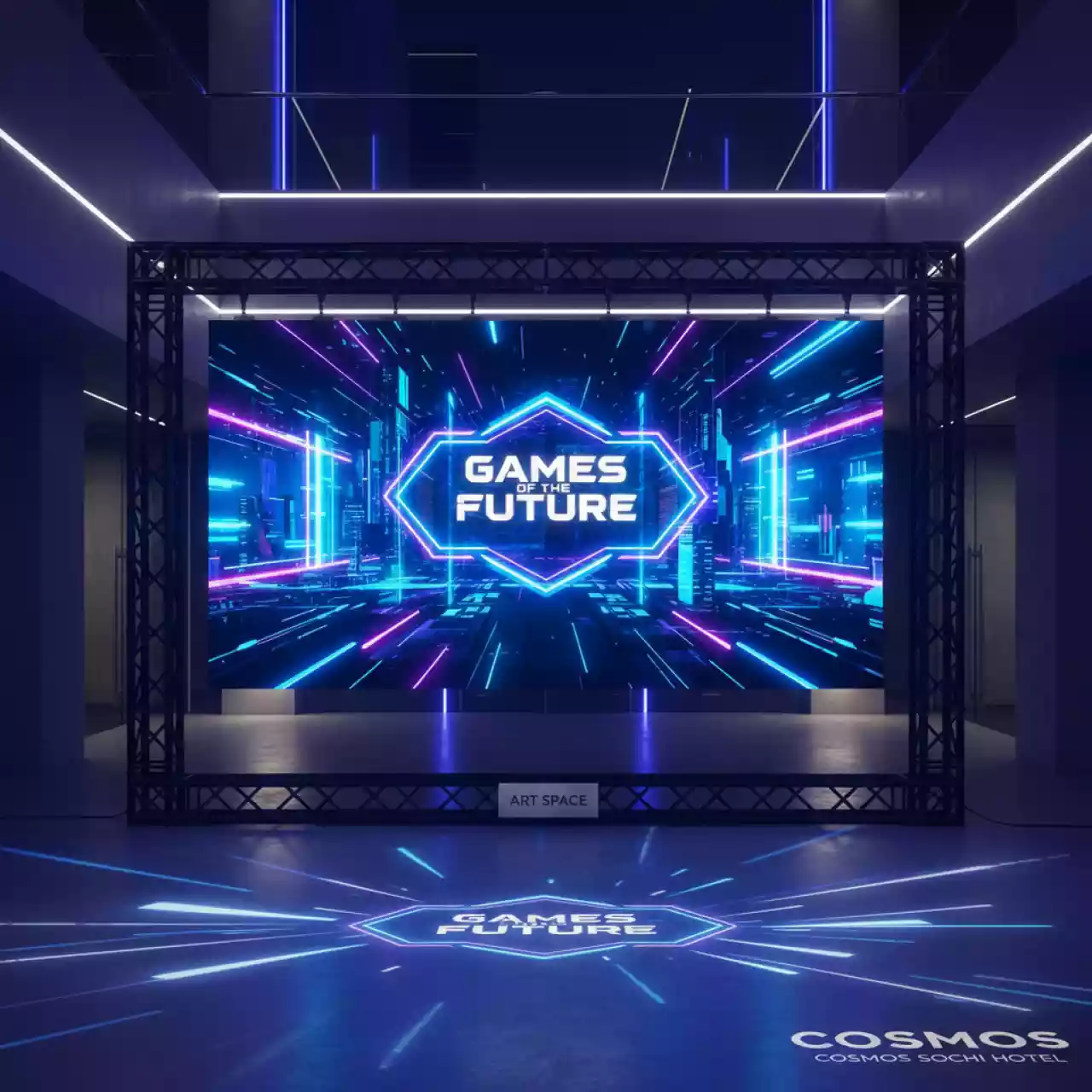 Аренда Светодиодный экран 6х3 м P2.5 в Cosmos Sochi Hotel — ART SPACE