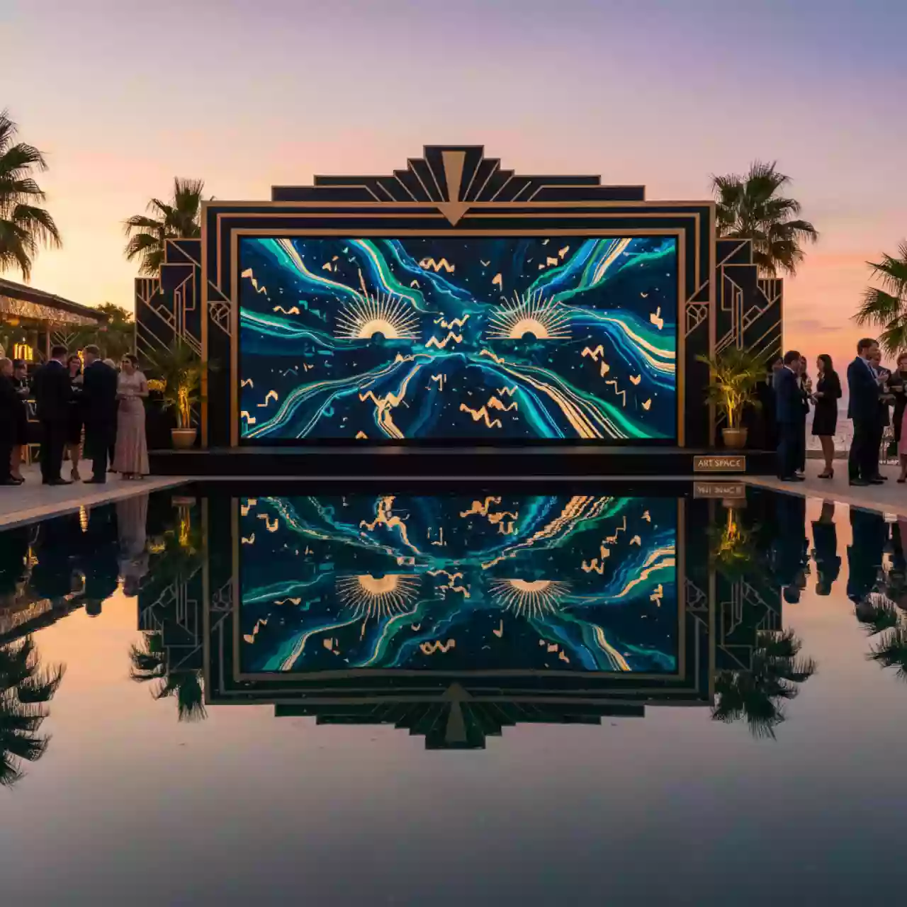 Аренда Светодиодный экран P1,57 на пляжных клубах Хосты — ART SPACE