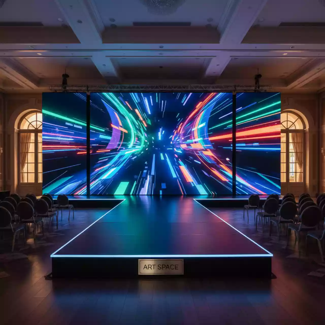 Аренда Светодиодный экран P1.9 5х3 м в Radisson Blu Resort & Congress Centre — ART SPACE