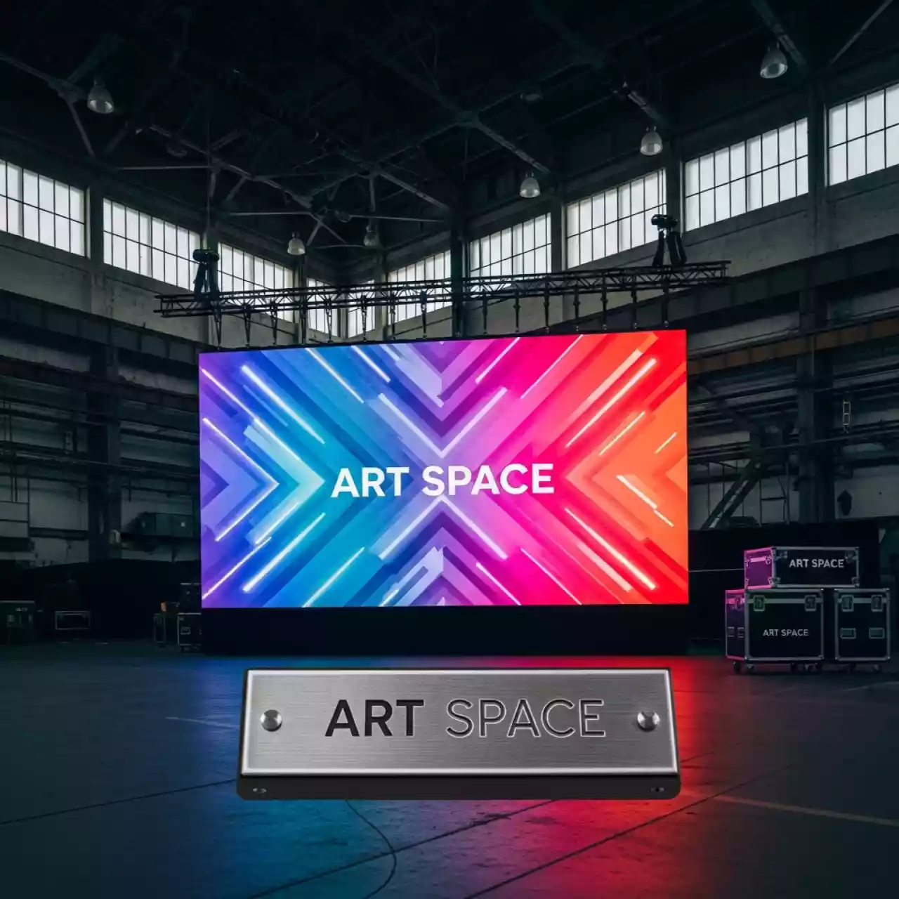 Аренда Светодиодный экран серии M Plus 6х3,5 м в ледовом дворце «Большой» — ART SPACE