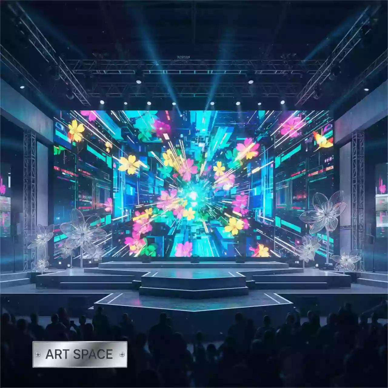 Аренда Светодиодный экран шаг пикселя P2 в комплексе «Дагомыс» — ART SPACE