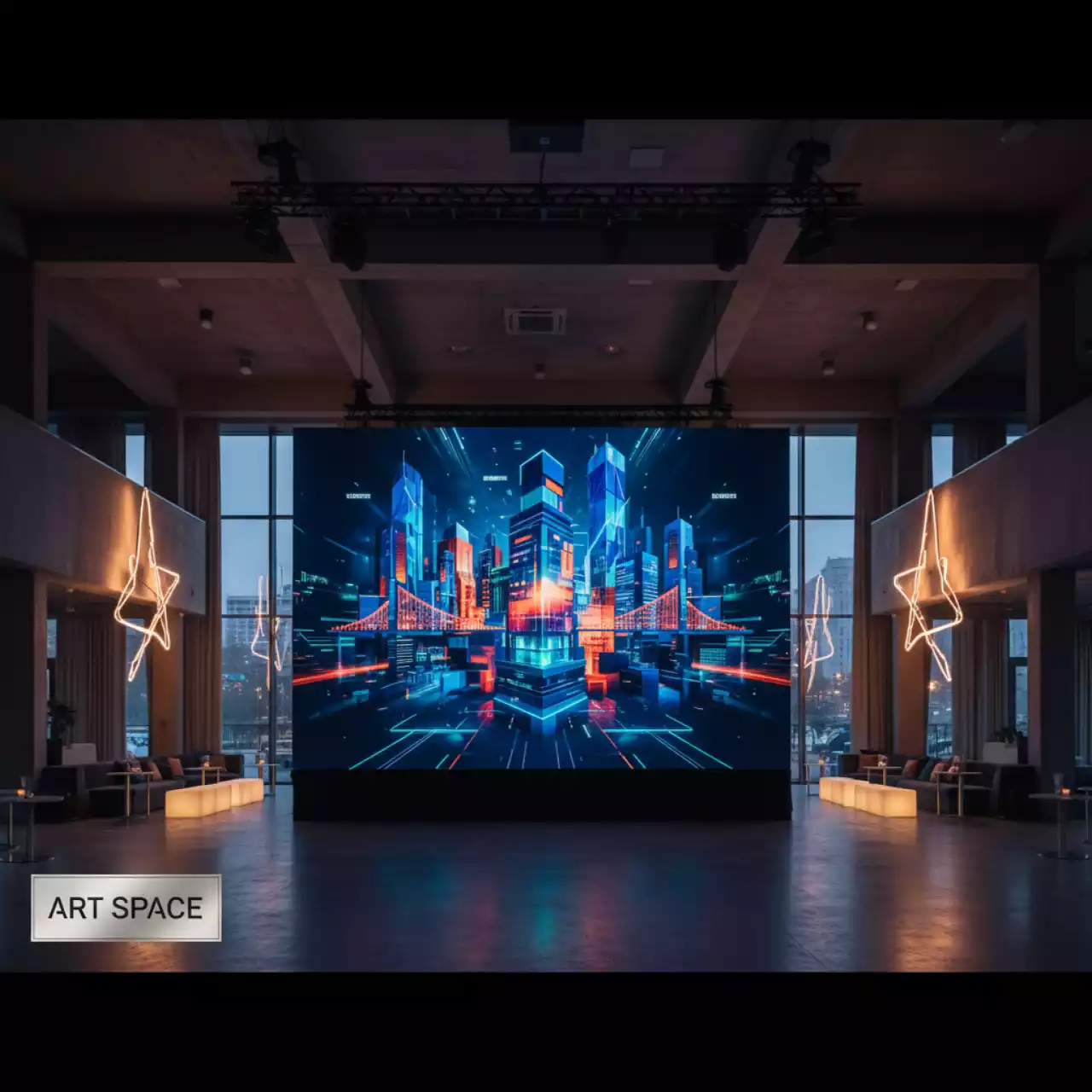 Аренда Светодиодный экран Visualeader P3,91 7,81 800 nit в Сочи Парк Отеле — ART SPACE