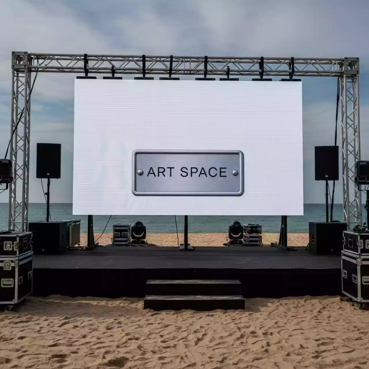 Аренда Светодиодный LED экран 8х4,5 м на пляже «Ривьера» — ART SPACE