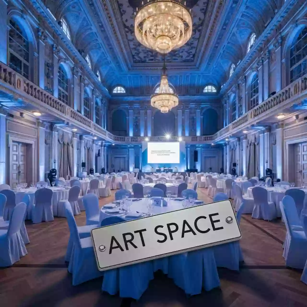 Аренда Световой декор банкетного зала Рандеву в усадьбе Голицына — ART SPACE