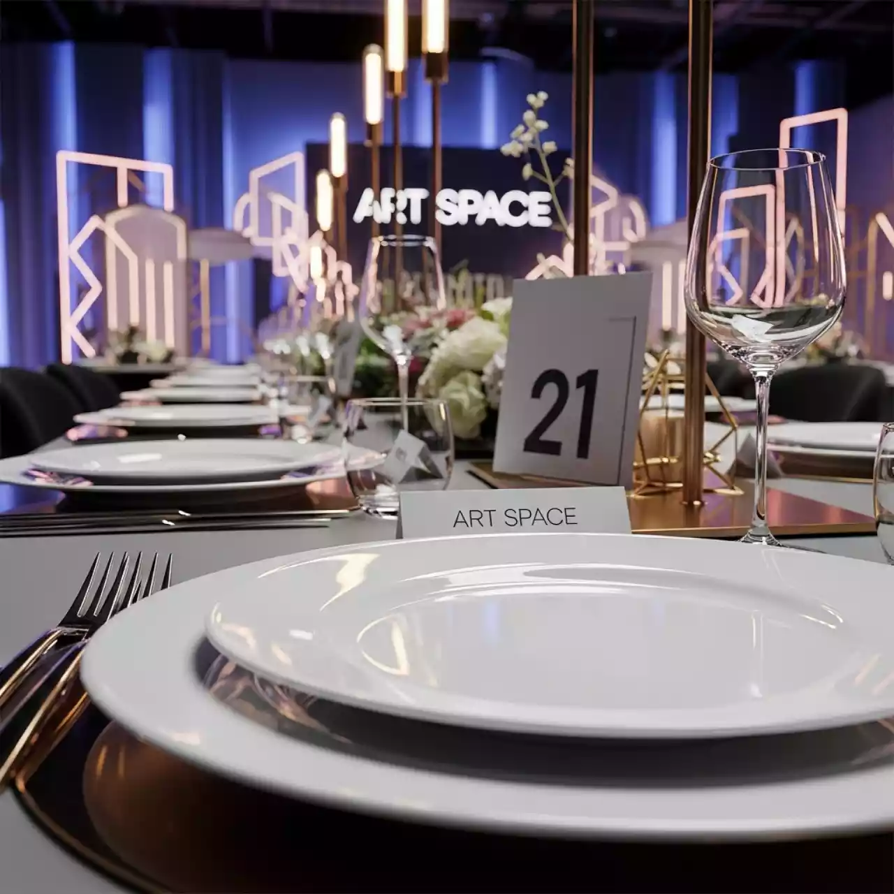 Аренда Тарелка Джевел белая 27 см в лофте «Студия 21» — ART SPACE