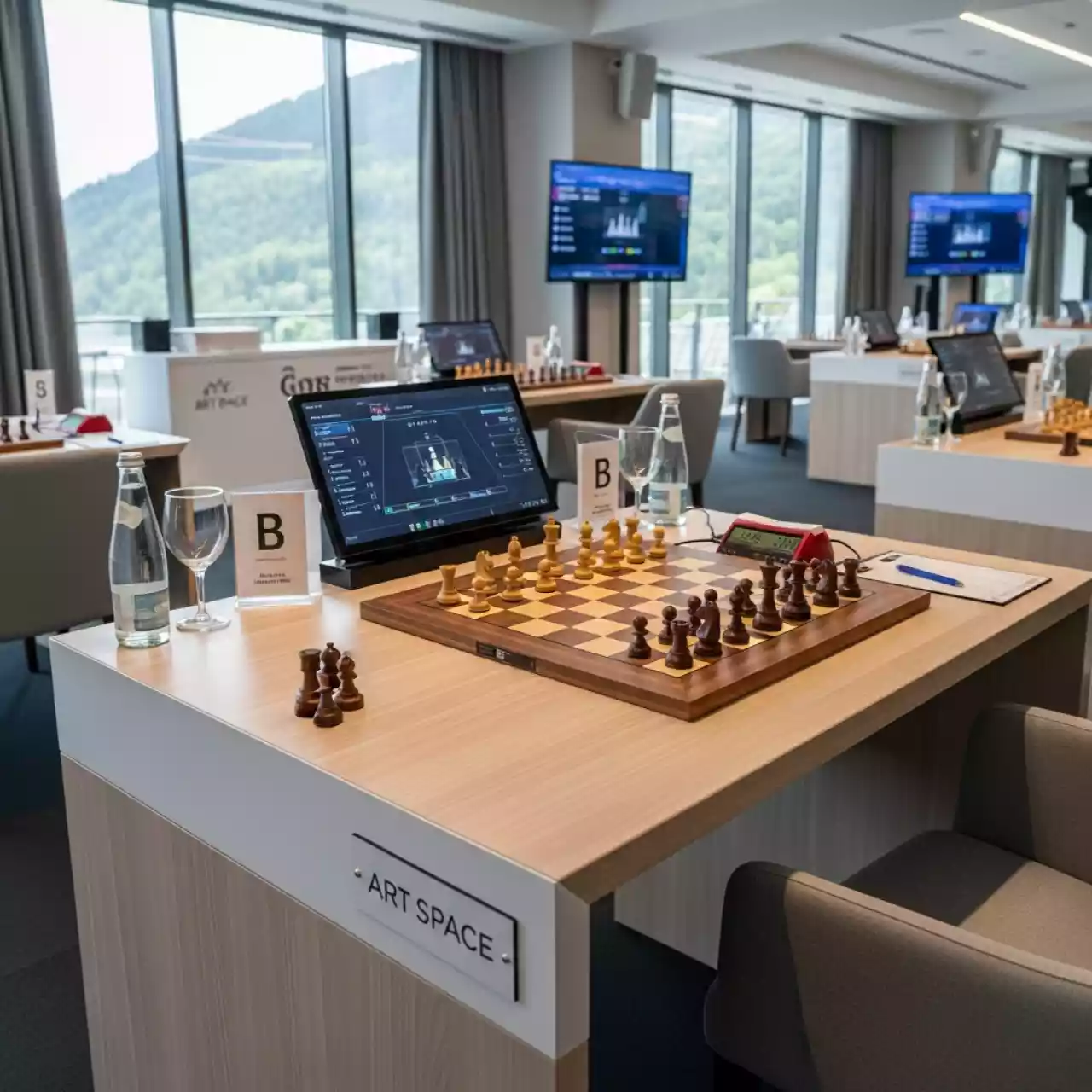 Аренда Техническое обеспечение чемпионата по шахматам в Поляна 1389 Отель и Спа — ART SPACE