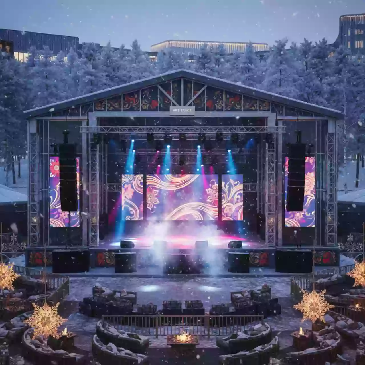 Аренда Техническое оснащение этнофестиваля "Россия — созвучие культур" в Университете «Сириус» — ART SPACE