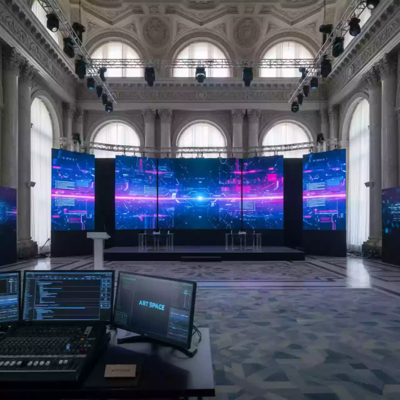 Аренда Техническое оснащение фестиваля VK Fest в Courtyard by Marriott Sochi — ART SPACE