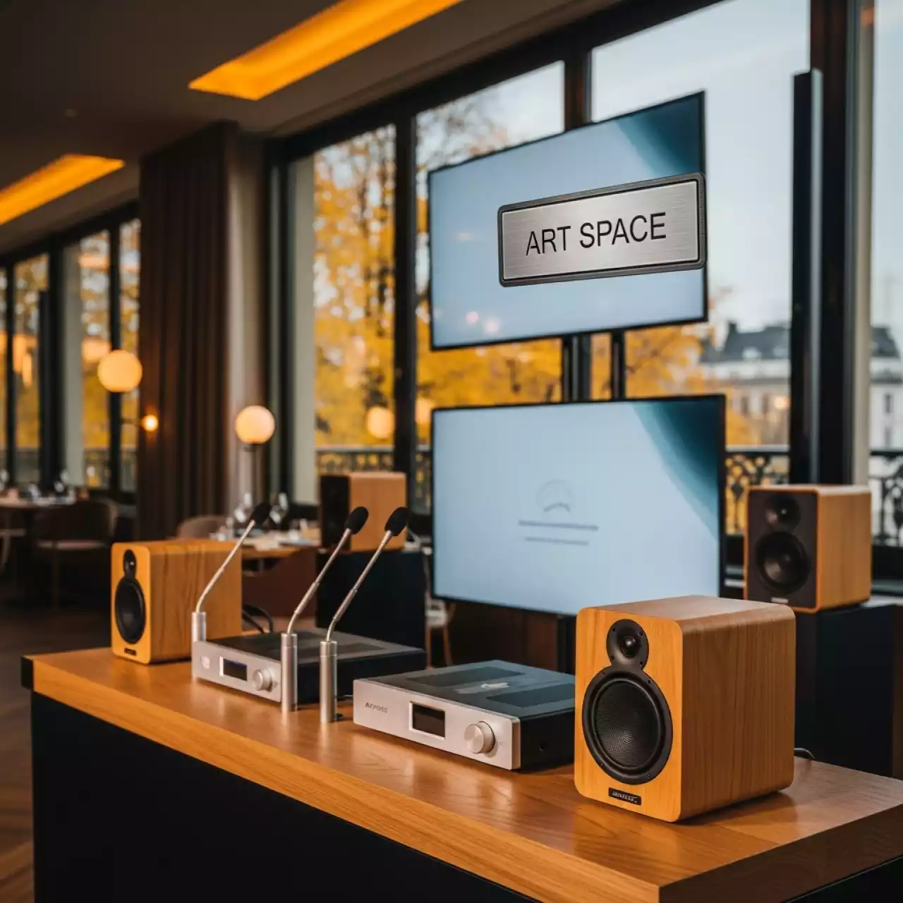 Аренда Техническое оснащение концерта в зале Государственного музея Эрмитаж в ресторане «Sanremo» — ART SPACE