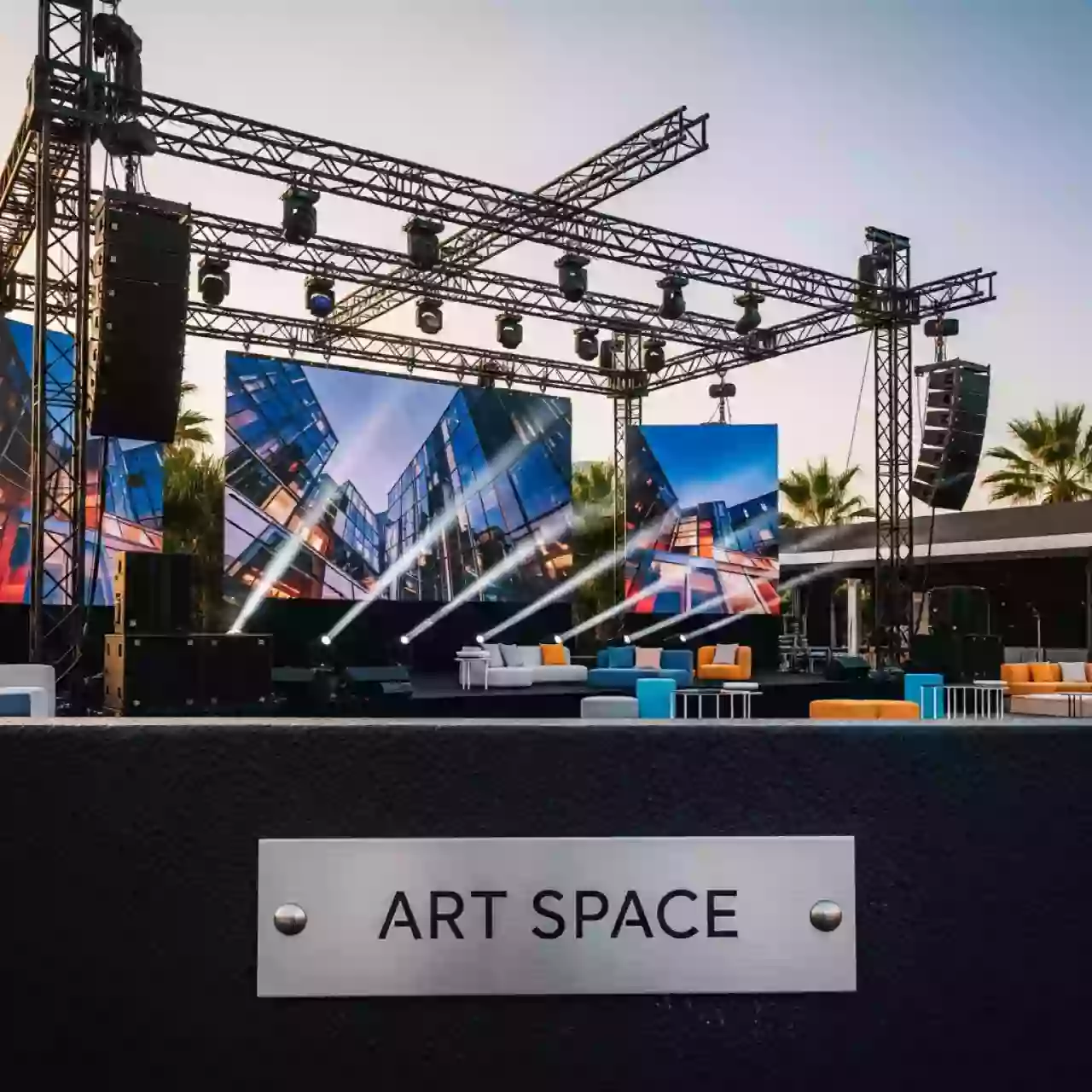 Аренда Техническое оснащение корпоративного мероприятия в пляжном комплексе VinoGrad — ART SPACE