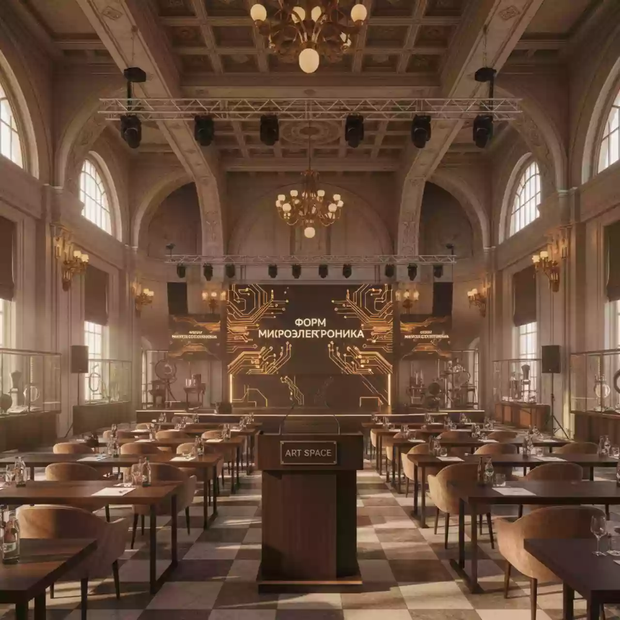 Аренда Техническое оснащение мероприятия в Музее этнографии в санатории «Заполярье» — ART SPACE