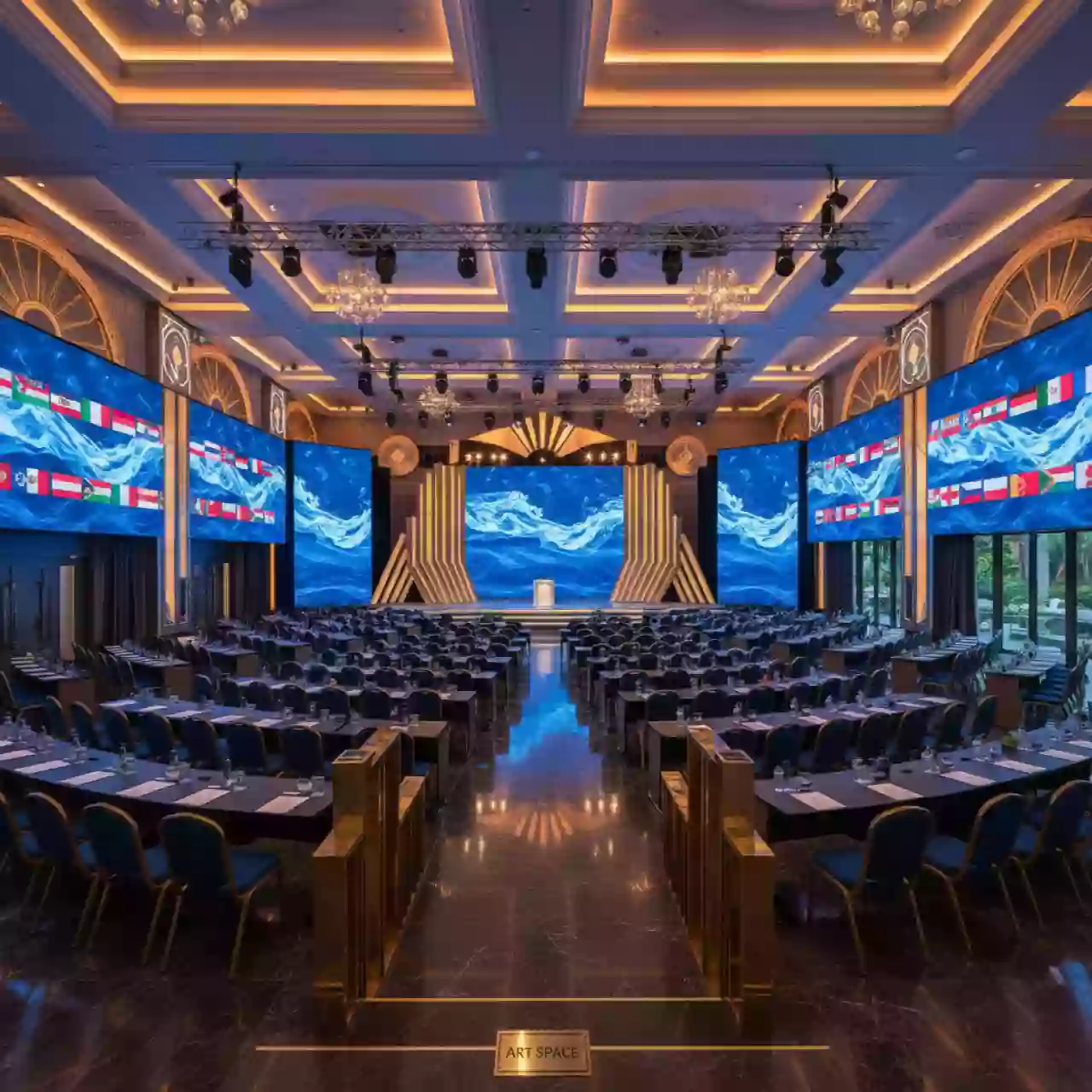 Аренда Техническое оснащение международного водного фестиваля в Radisson Collection Paradise — ART SPACE