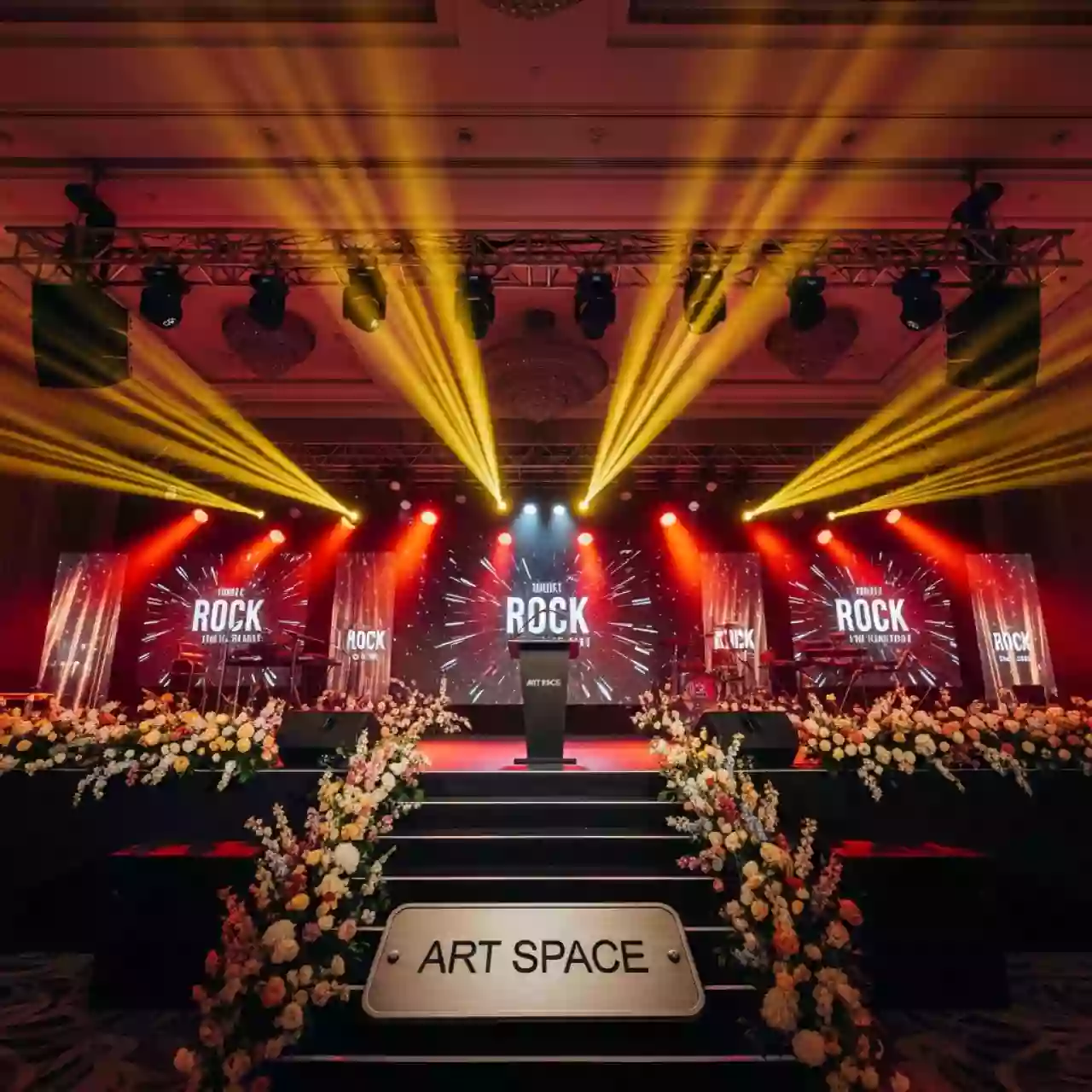 Аренда Техническое оснащение открытия Hard Rock Cafe в Radisson Hotel Rosa Khutor — ART SPACE