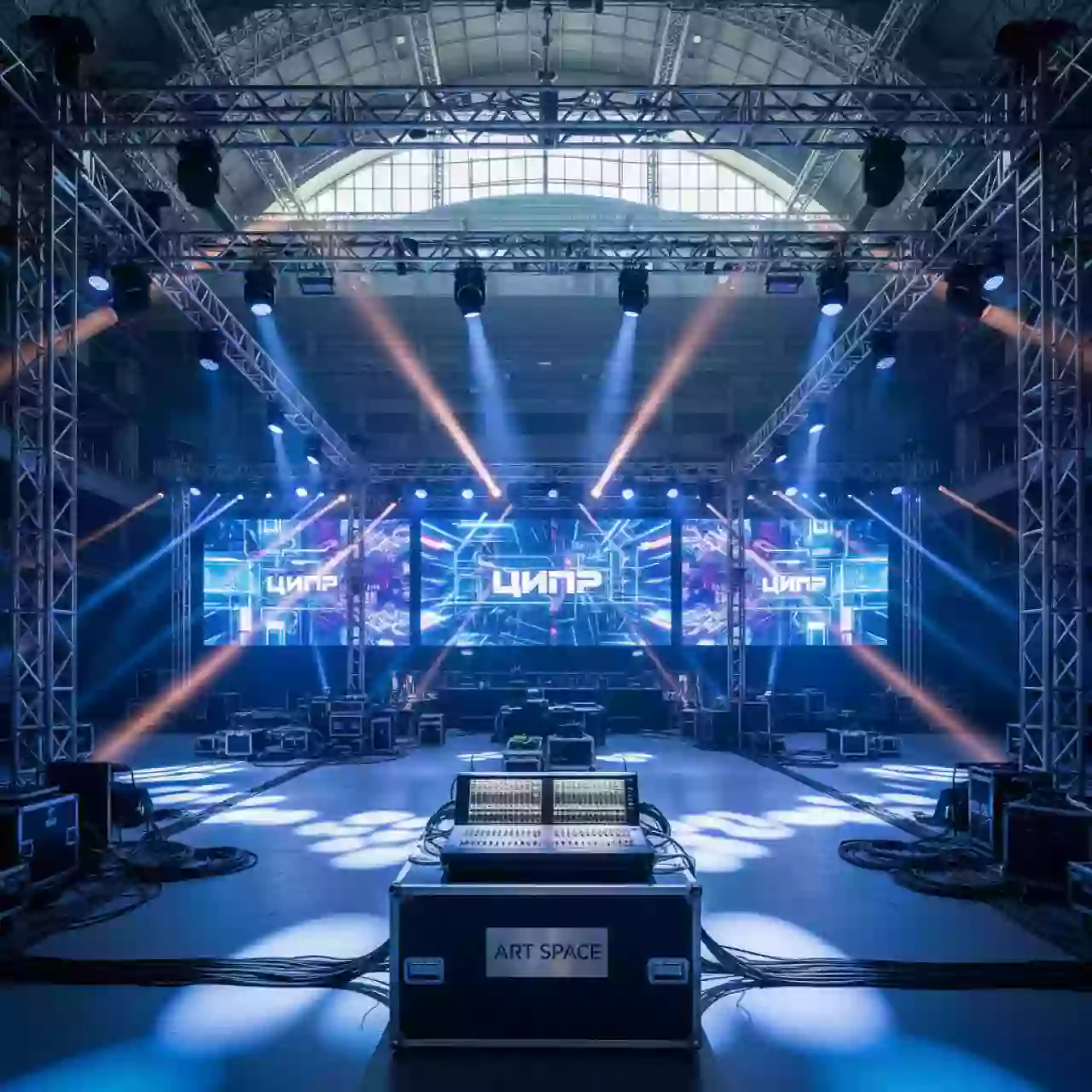 Аренда Техническое оснащение праздника в Красносельском районе в Ледовом дворце «Айсберг» — ART SPACE