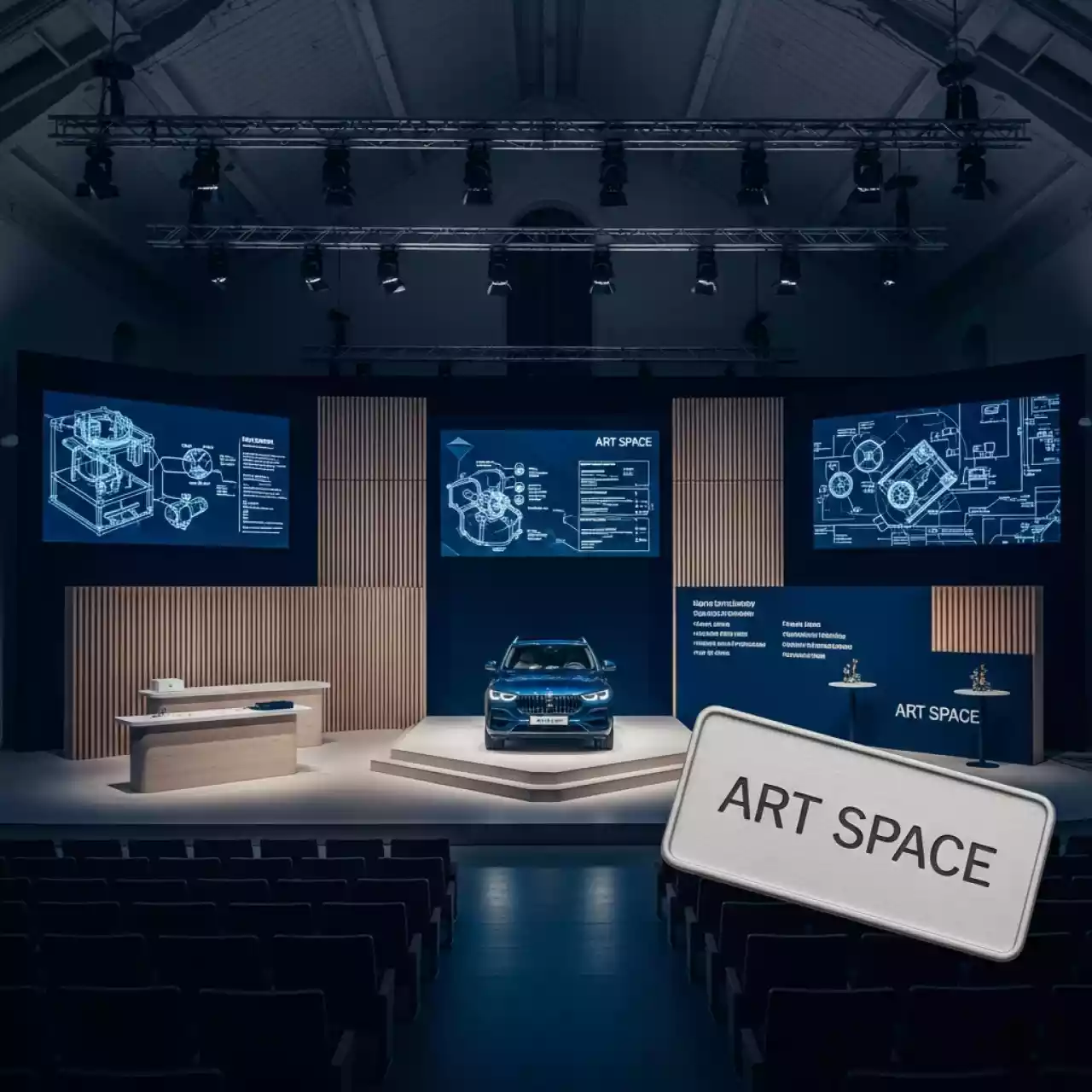 Аренда Техническое оснащение презентации нового Range Rover в Зимнем театре — ART SPACE