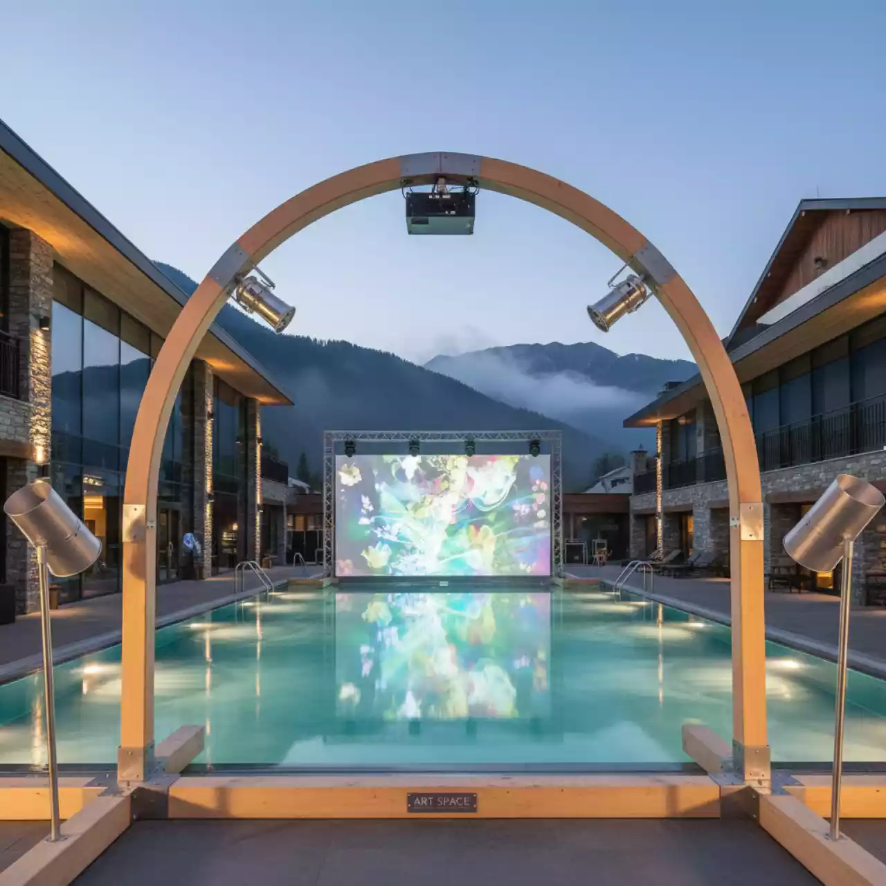 Аренда Техническое оснащение водного фестиваля в Green Flow Hotel — ART SPACE