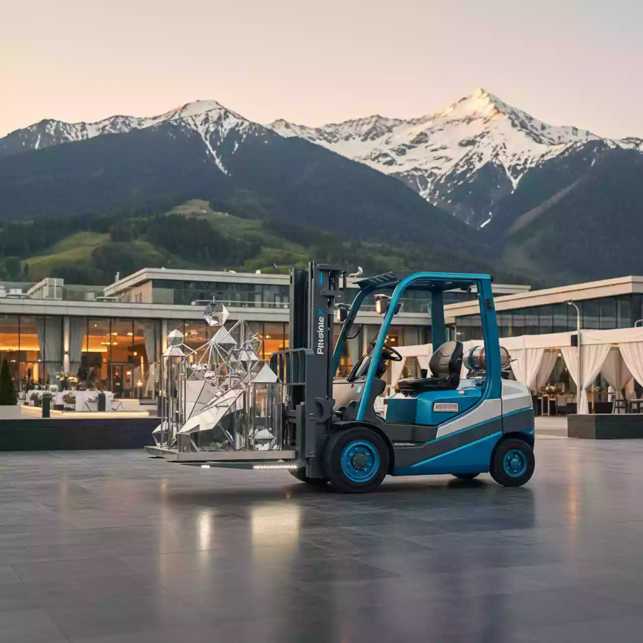 Аренда Тележка гидравлическая Pfaff Silverblau Proline HU20 180 TP с нестандартной длиной вил в Sochi Marriott Krasnaya Polyana — ART SPACE