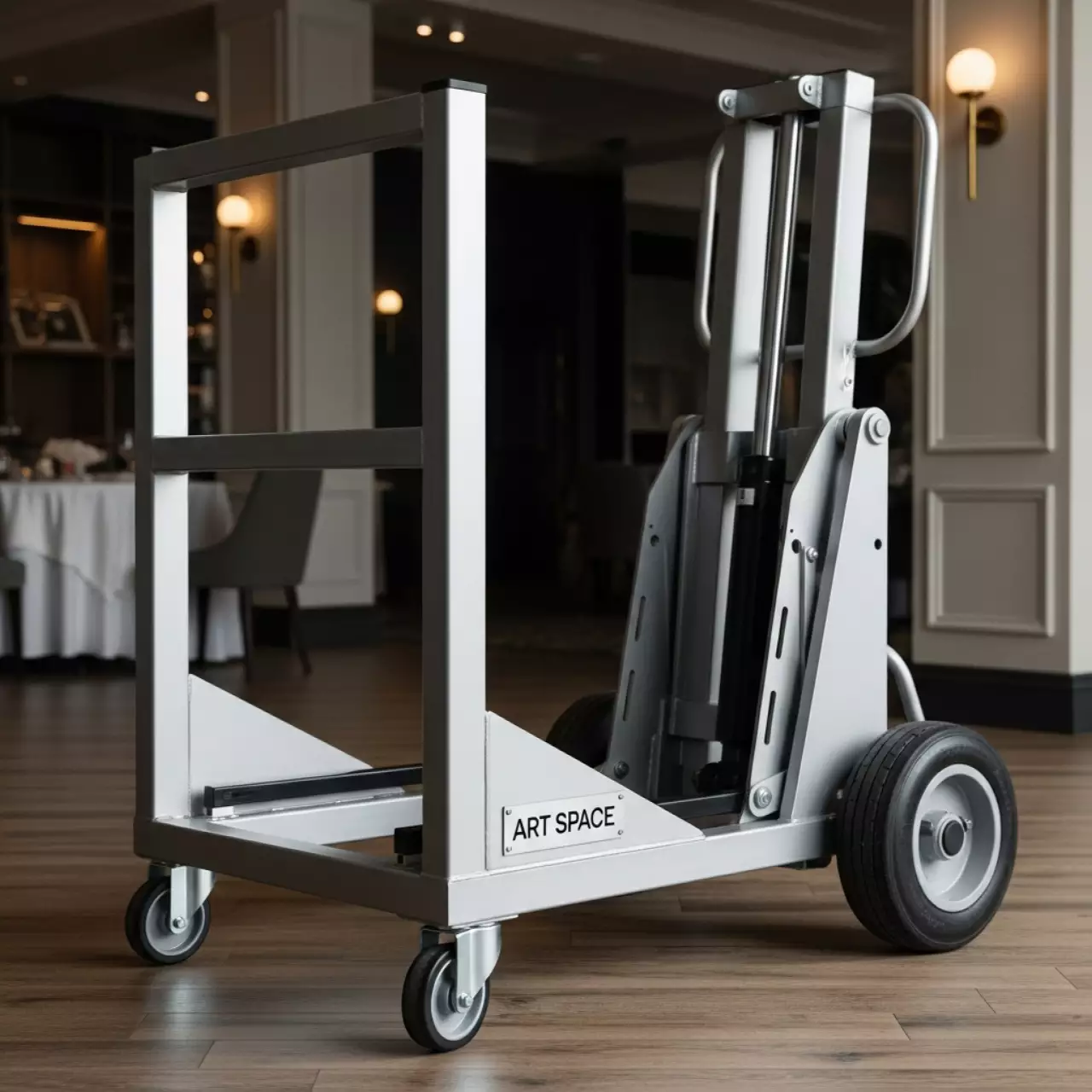 Аренда Тележка гидравлическая Tisel T20R1000 для рулонов в ресторане «Магеллан» — ART SPACE