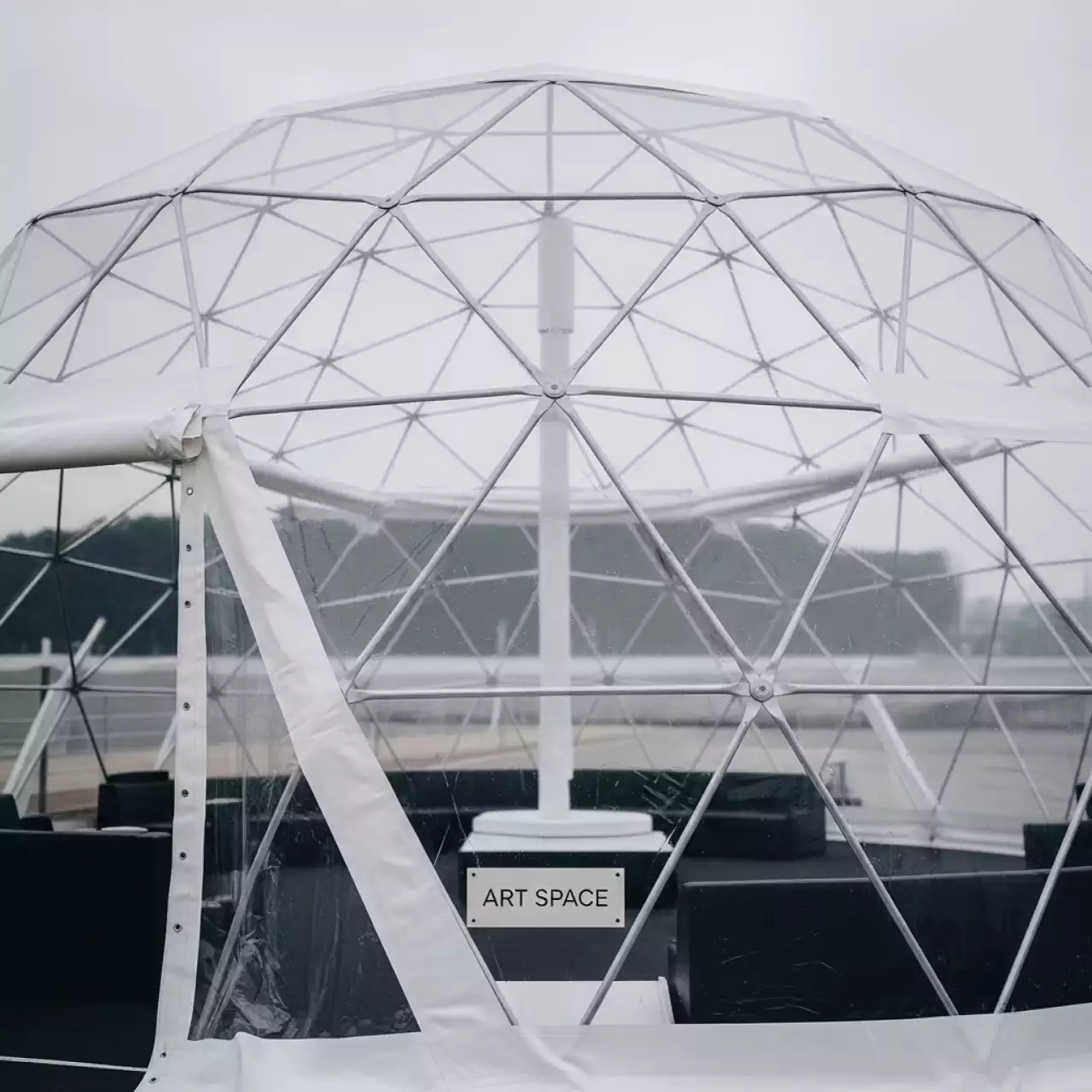 Аренда Тентового павильона 10 с прозрачным куполом в Морпорту Сочи — ART SPACE