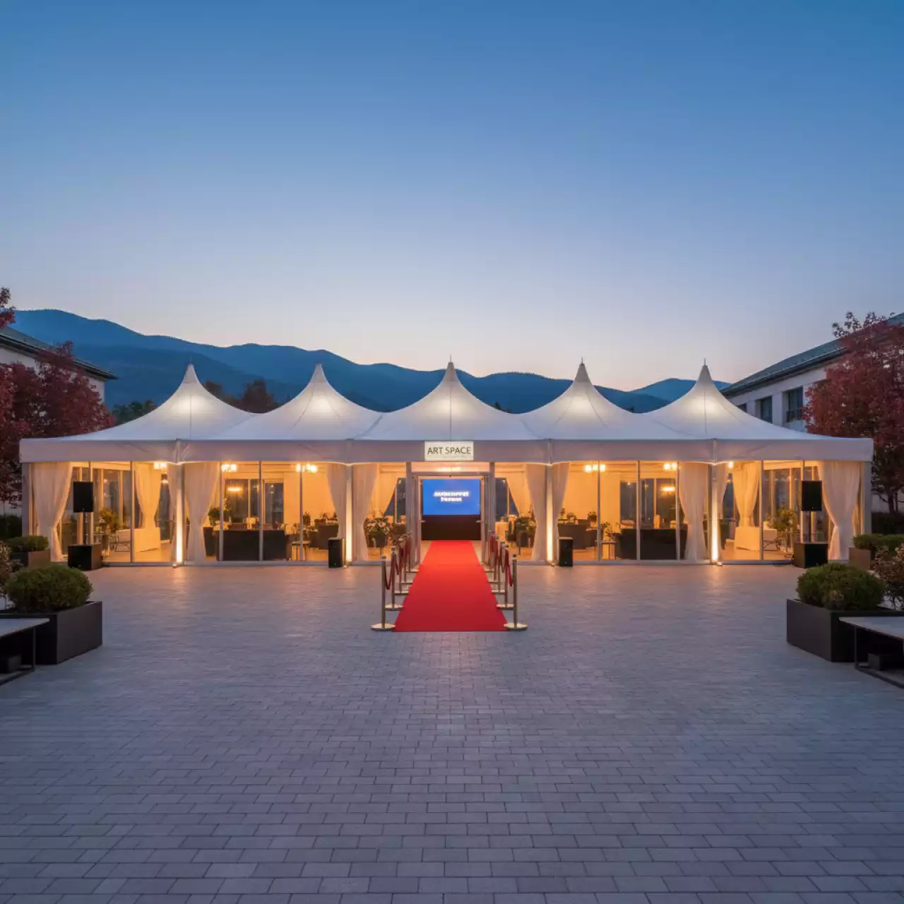 Аренда Тентовых ангаров в Courtyard by Marriott Sochi — ART SPACE