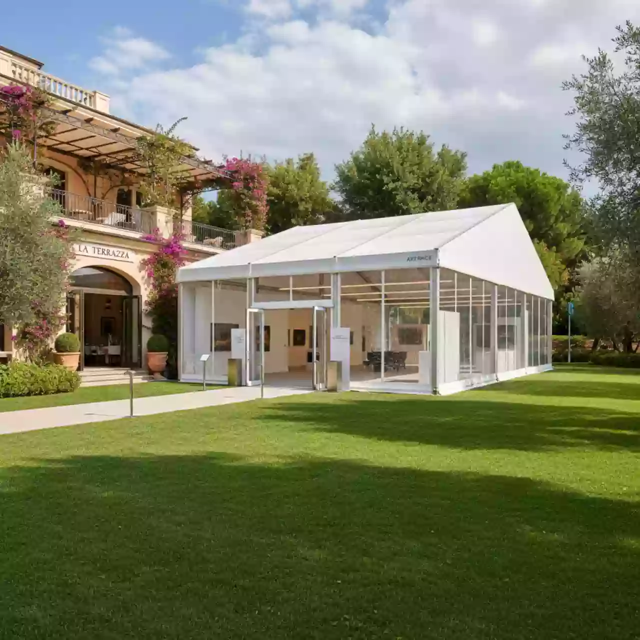 Аренда Тентовый ангар 18х72 м в ресторане «La Terrazza» — ART SPACE