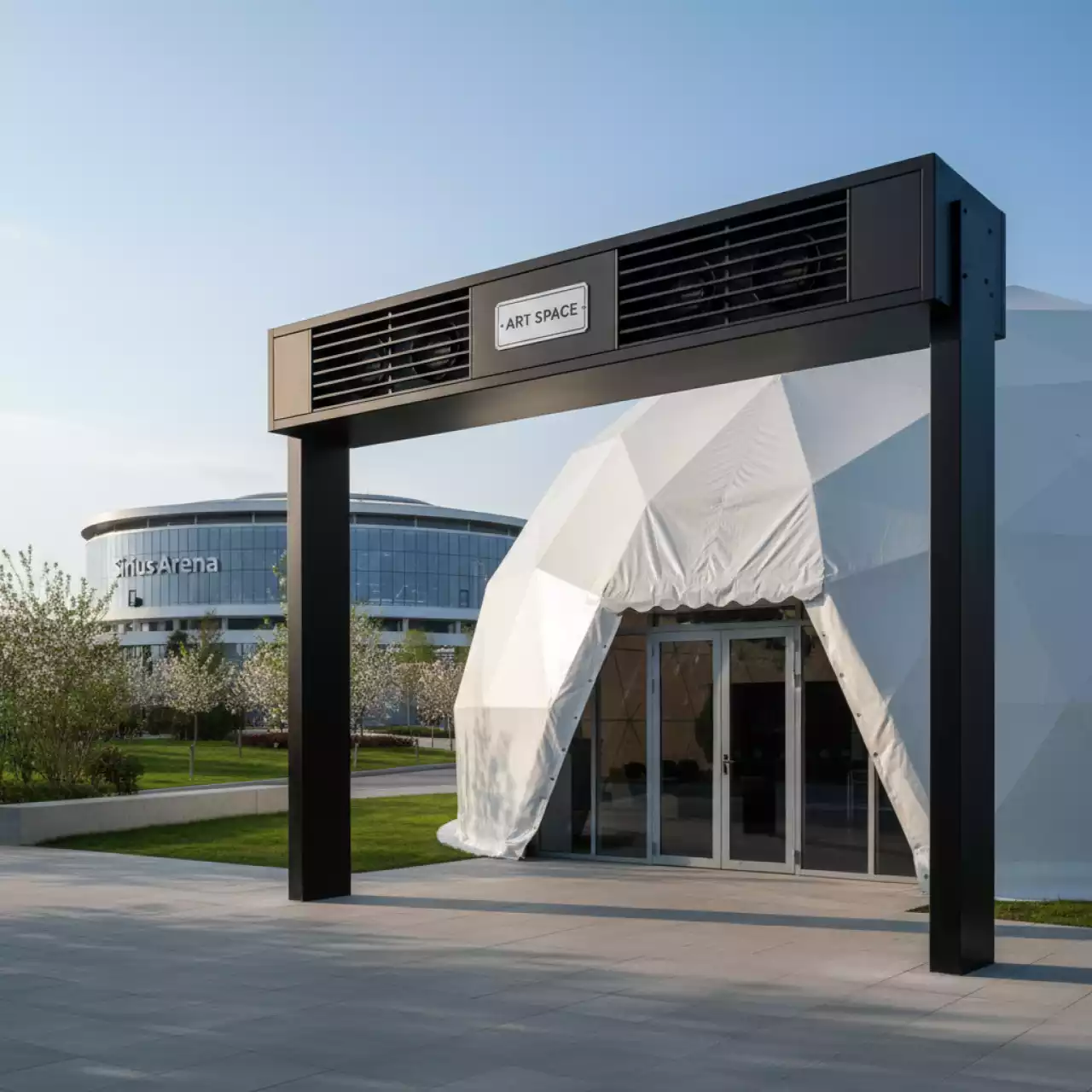 Аренда Тепловая завеса для шатра в Сириус Арене — ART SPACE