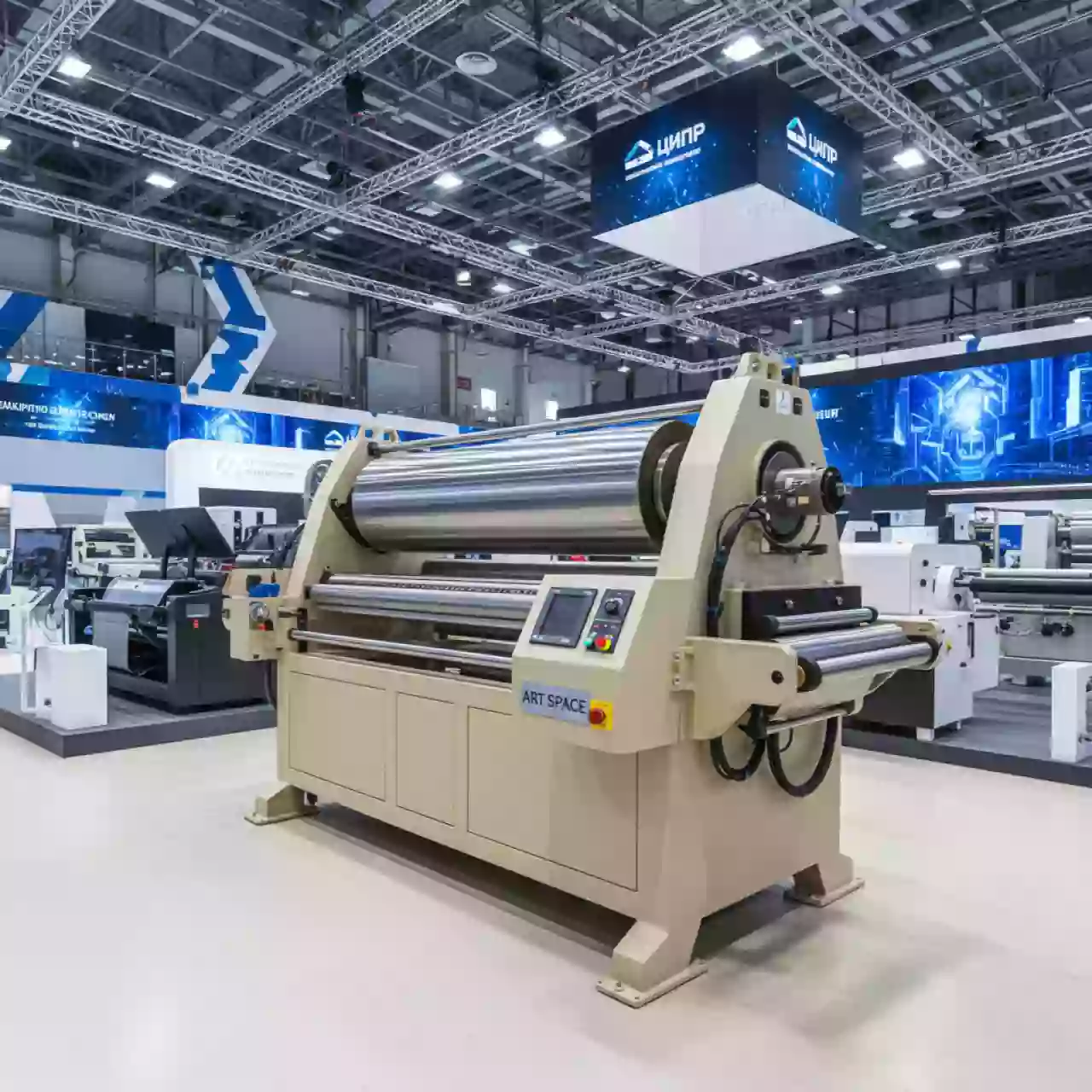 Аренда Термопресс каландровый Diferro DP 22B400C ширина 2100 мм в ледовой арене «Шайба» — ART SPACE