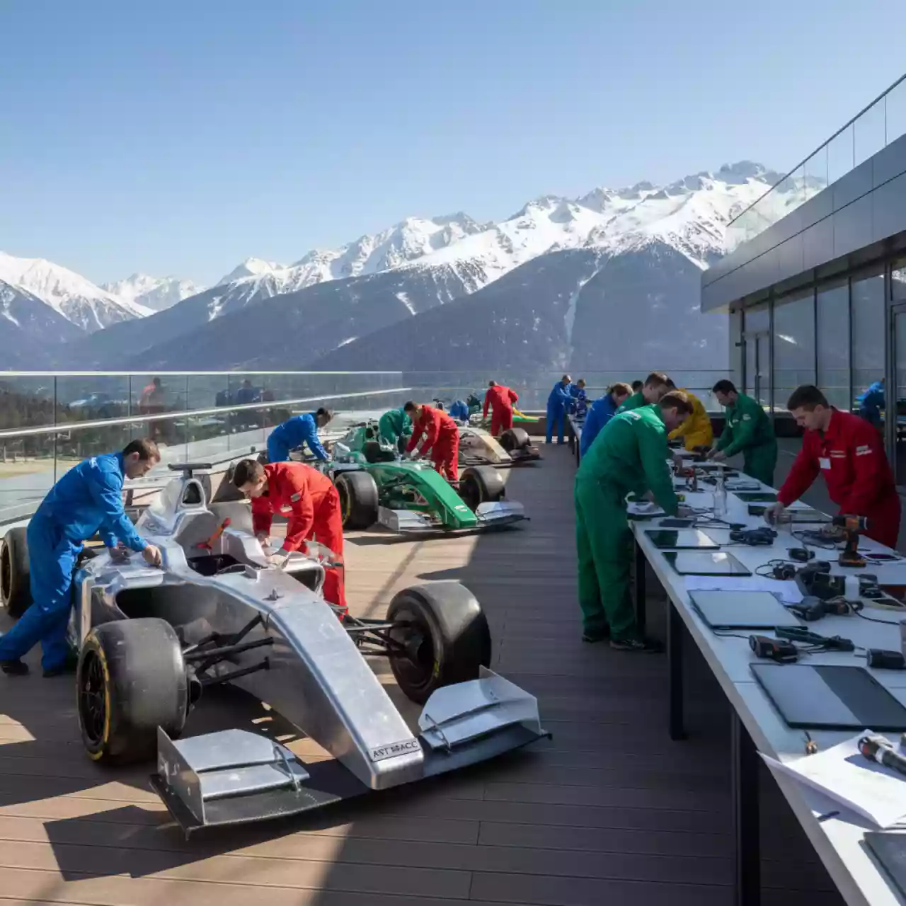 Аренда Тимбилдинг Формула 1 в Green Flow Hotel — ART SPACE