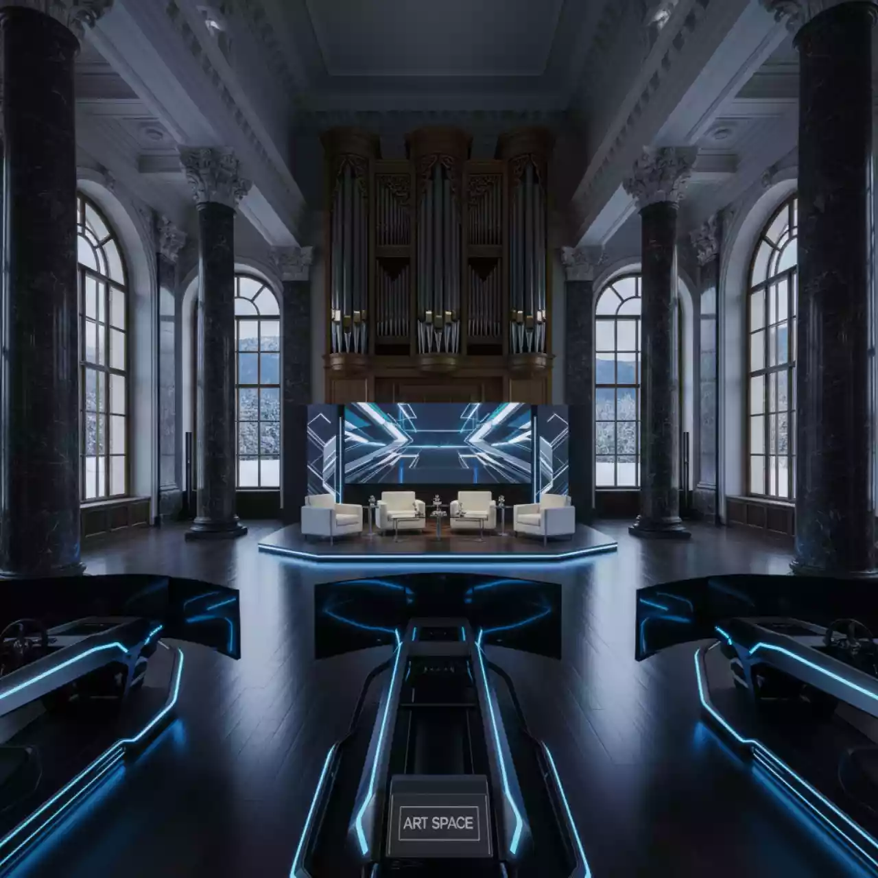 Аренда Тимбилдинг Гоночные болиды в Зале органной и камерной музыки — ART SPACE