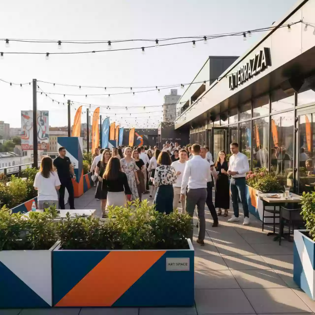 Аренда Тимбилдинг летом в ресторане «La Terrazza» — ART SPACE