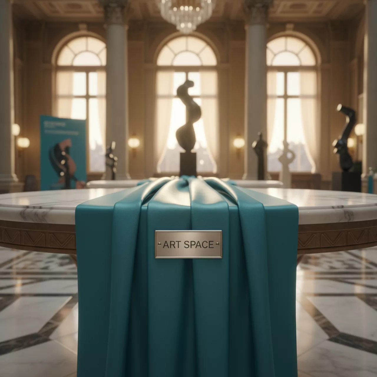 Аренда Ткань бирюзовая 1 м в Sochi Marriott Krasnaya Polyana — ART SPACE