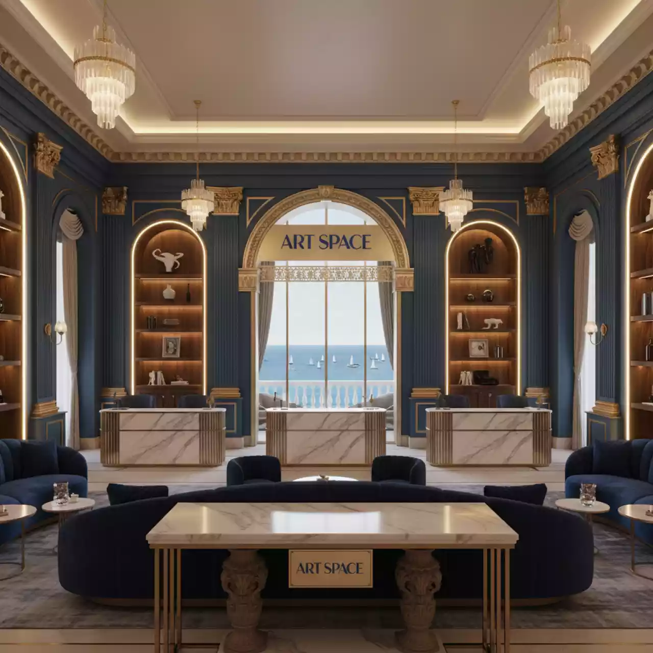 Аренда Торговое оборудование и мебель для магазинов бытовой техники и электроники на парусной регате (Сочи) — ART SPACE