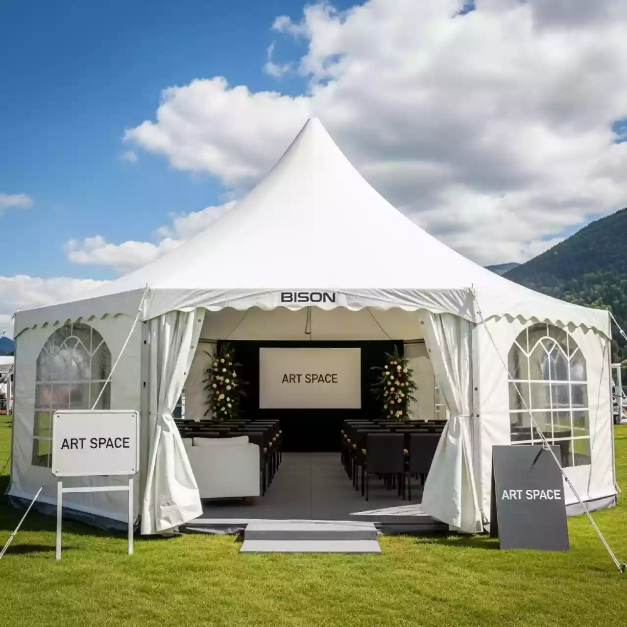 Аренда Торговый шатер премиум Бизон 3х6 м в Gamma Sirius — ART SPACE