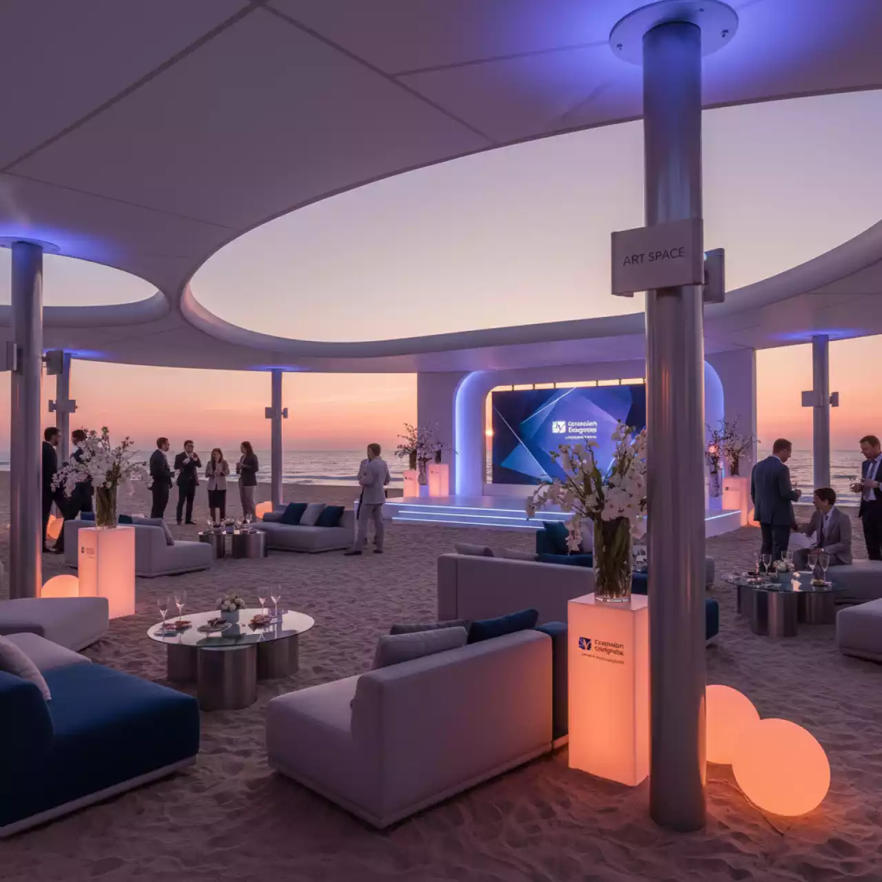Аренда Торжественное открытие центра Lexus на пляже «Мандарин» — ART SPACE