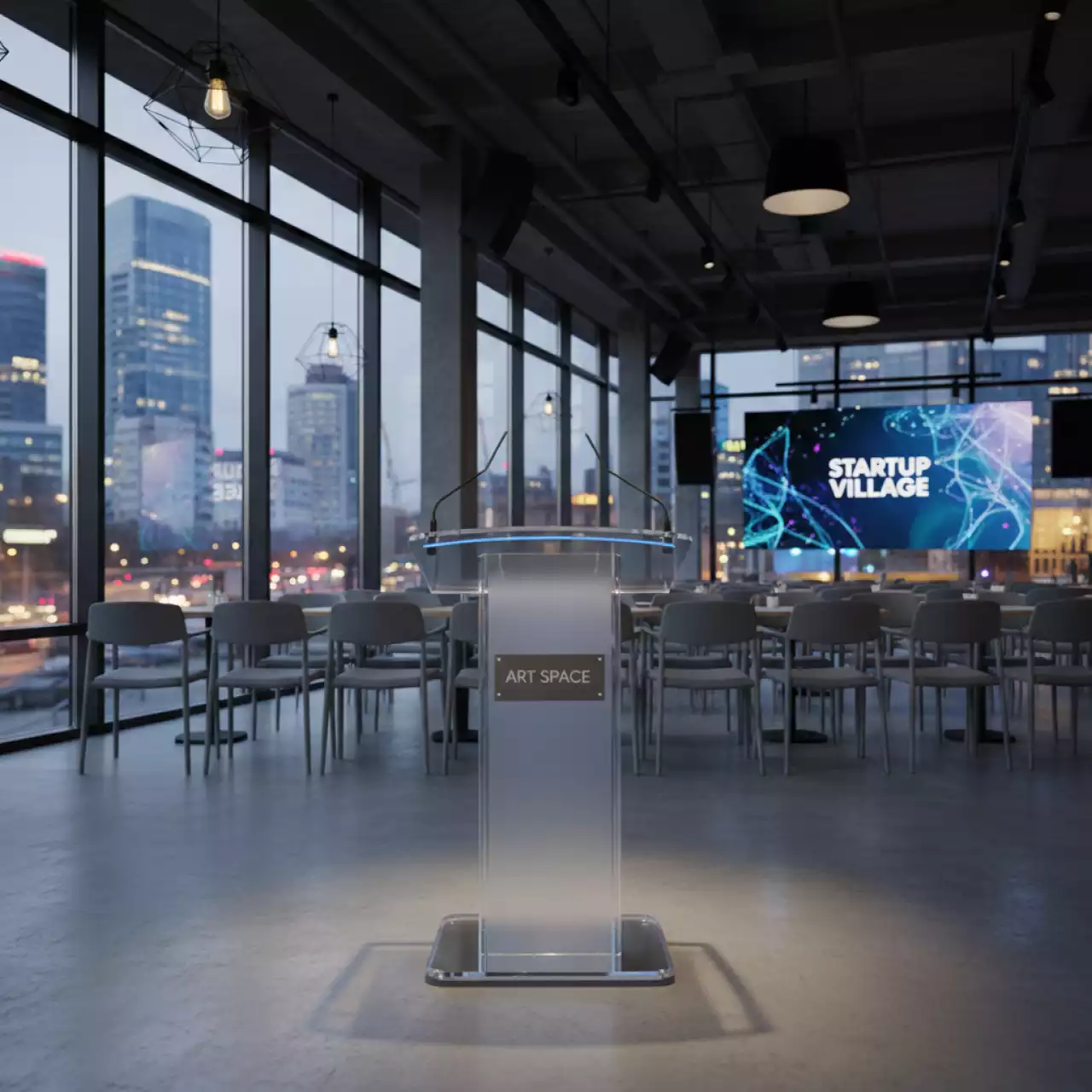 Аренда Трибуна для выступлений Transparent в ресторане «Магадан» — ART SPACE