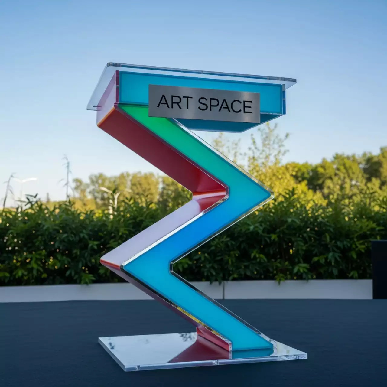 Аренда Трибуна кафедра из оргстекла Зигзаг на курорте «Газпром» (Альпика) — ART SPACE