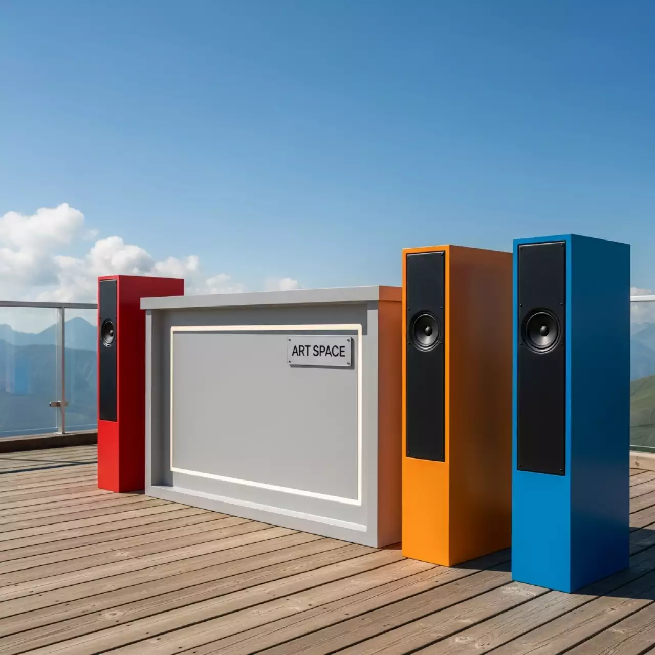 Аренда Трибуны и ресепшны на площадке Rosa Peak (2320м) — ART SPACE