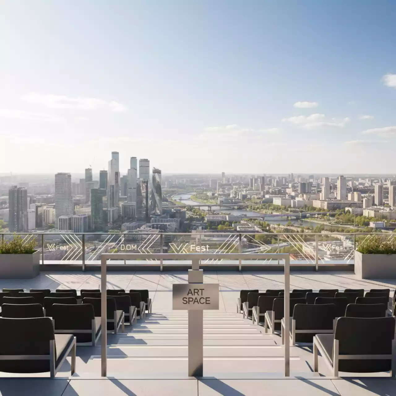 Аренда Трибуны модульные Layher 104х25 в ресторане «D.O.M» — ART SPACE