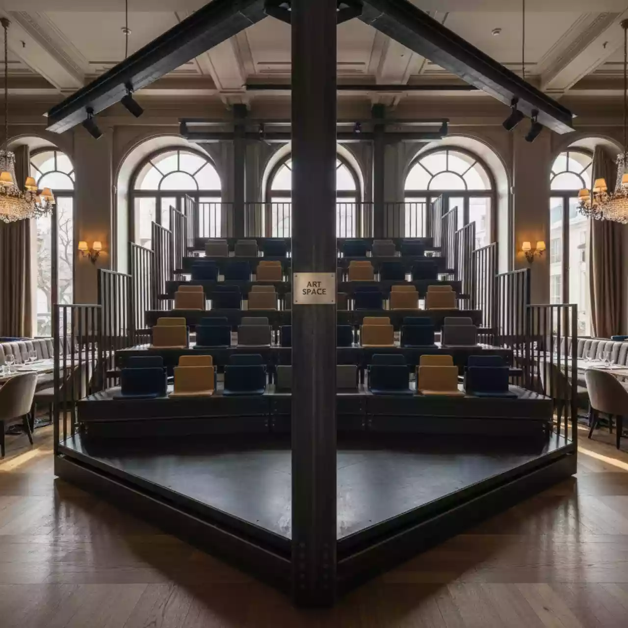 Аренда Трибуны сборно разборные зрительские в ресторане «Brunello» — ART SPACE