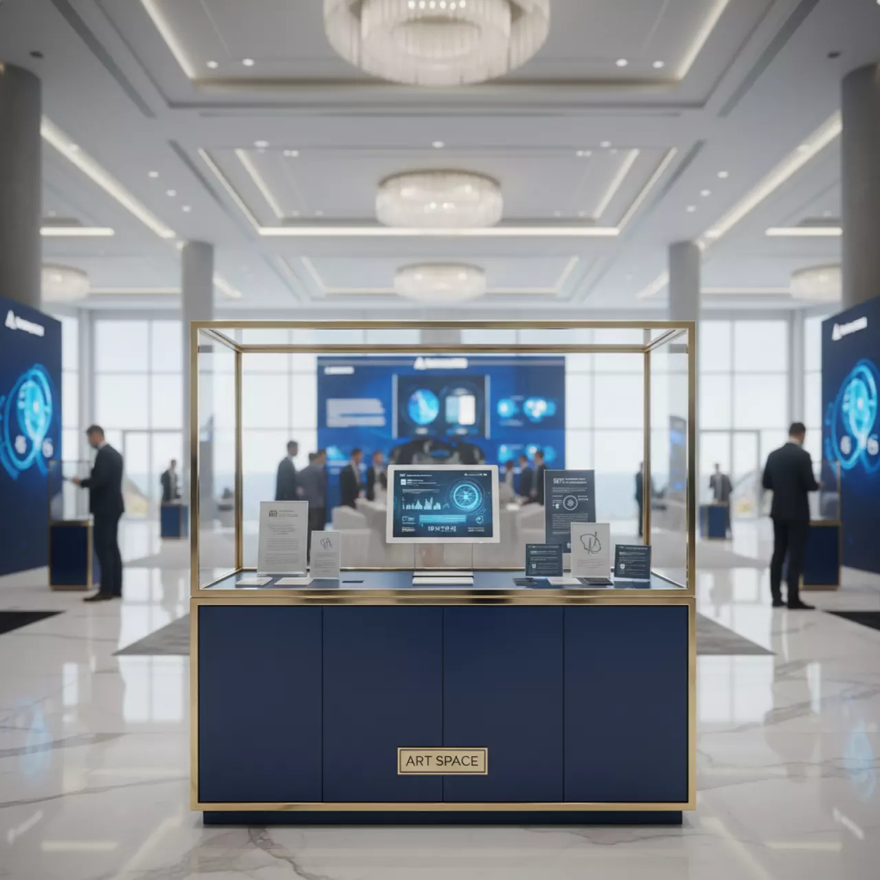 Аренда Тумб выставочных с одной полкой в Radisson Blu Resort & Congress Centre — ART SPACE