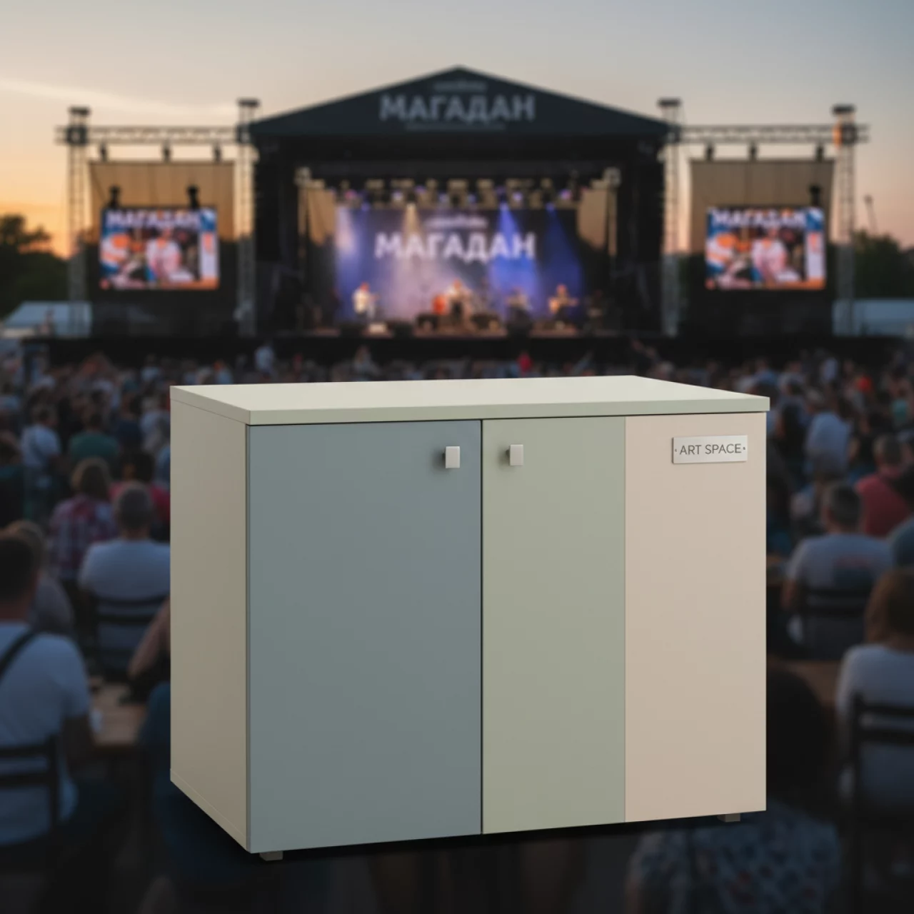 Аренда Тумбы офисной из ЛДСП в ресторане «Магадан» — ART SPACE