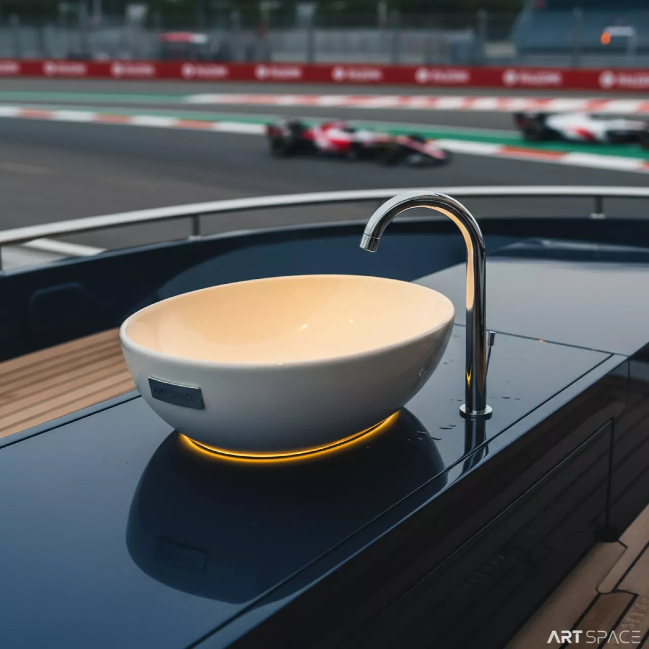 Аренда Умывальник Люкс с подогревом 17 л 1260х500х400 мм на VIP-яхте (Имеретинский порт) — ART SPACE